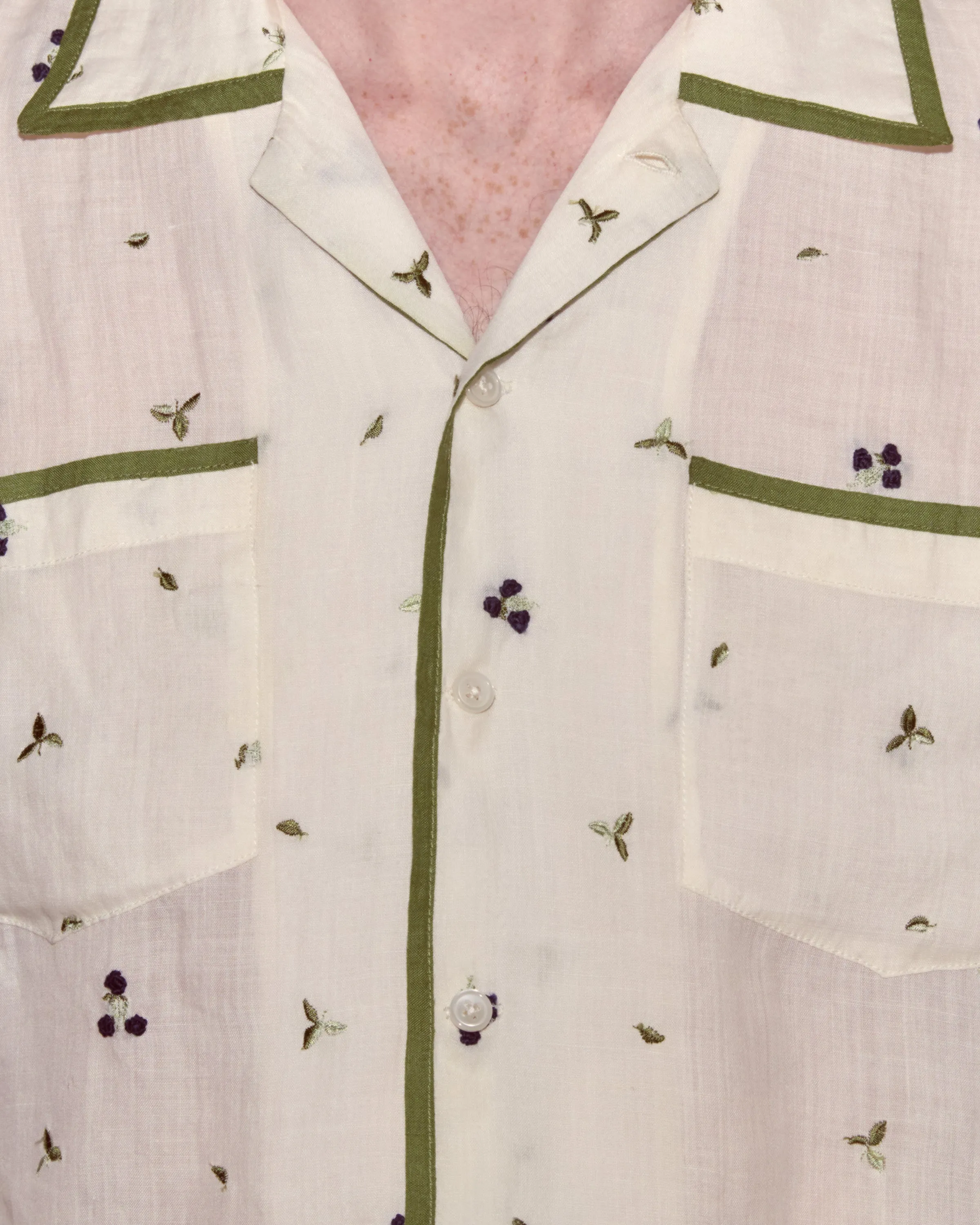 Blackberry Patch Long Sleeve Shirt sold by BODE product image thumbnail 2