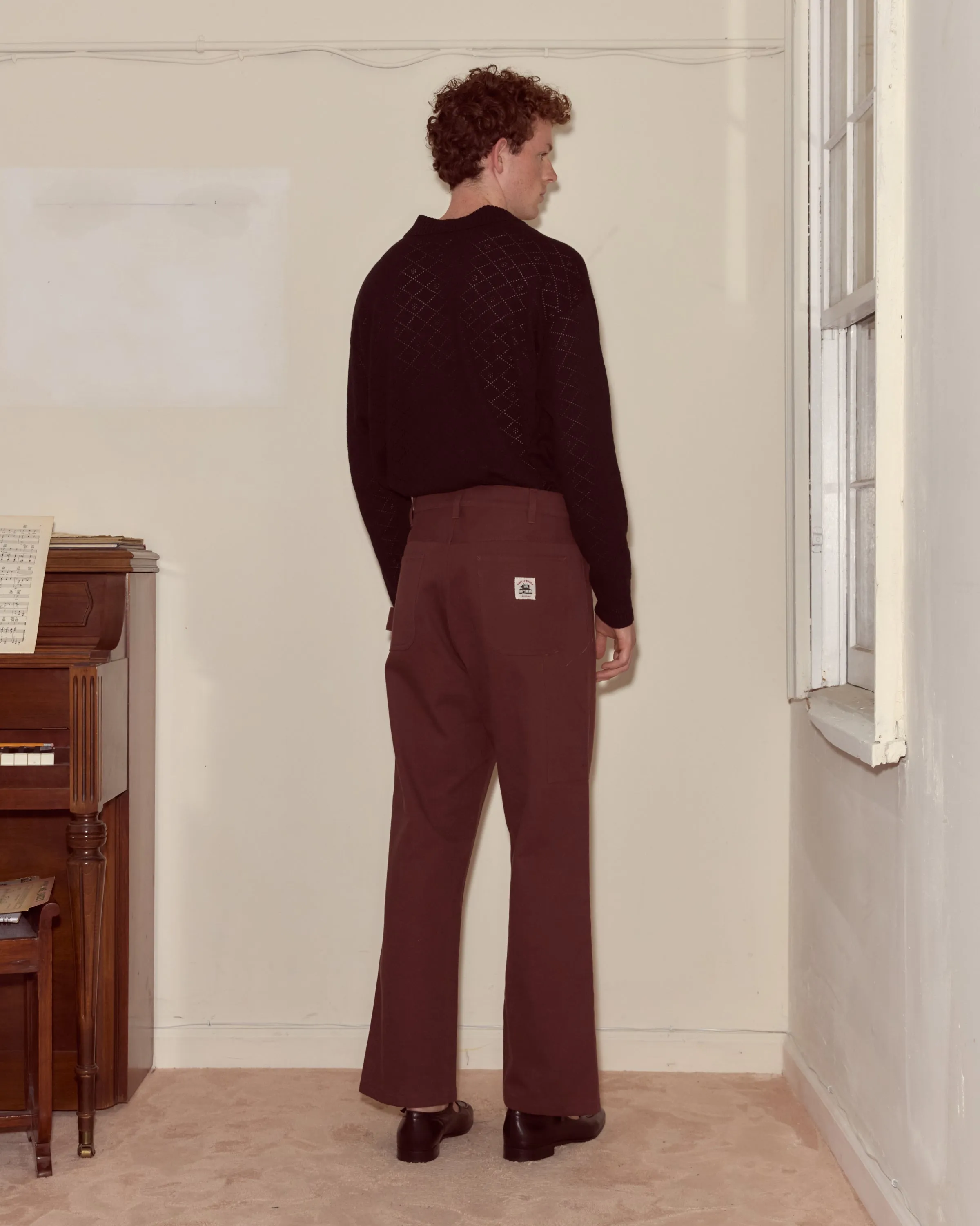 Twill Knolly Brook Trousers - Brown sold by BODE product image thumbnail 3