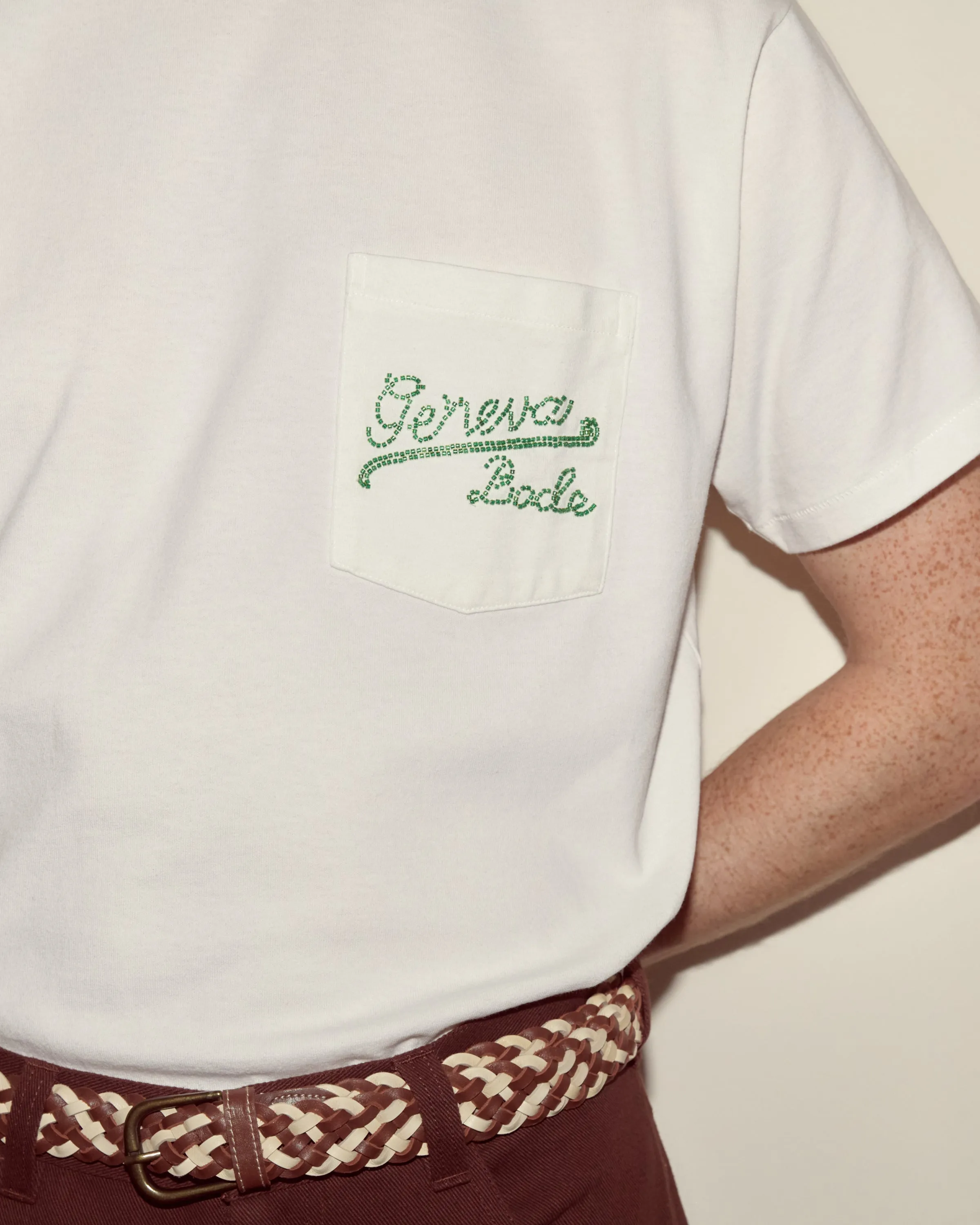 Beaded Geneva Pocket Tee sold by BODE product image thumbnail 2
