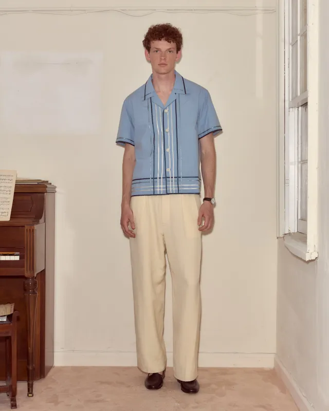 Ribbon Plaid Short Sleeve Shirt sold by BODE