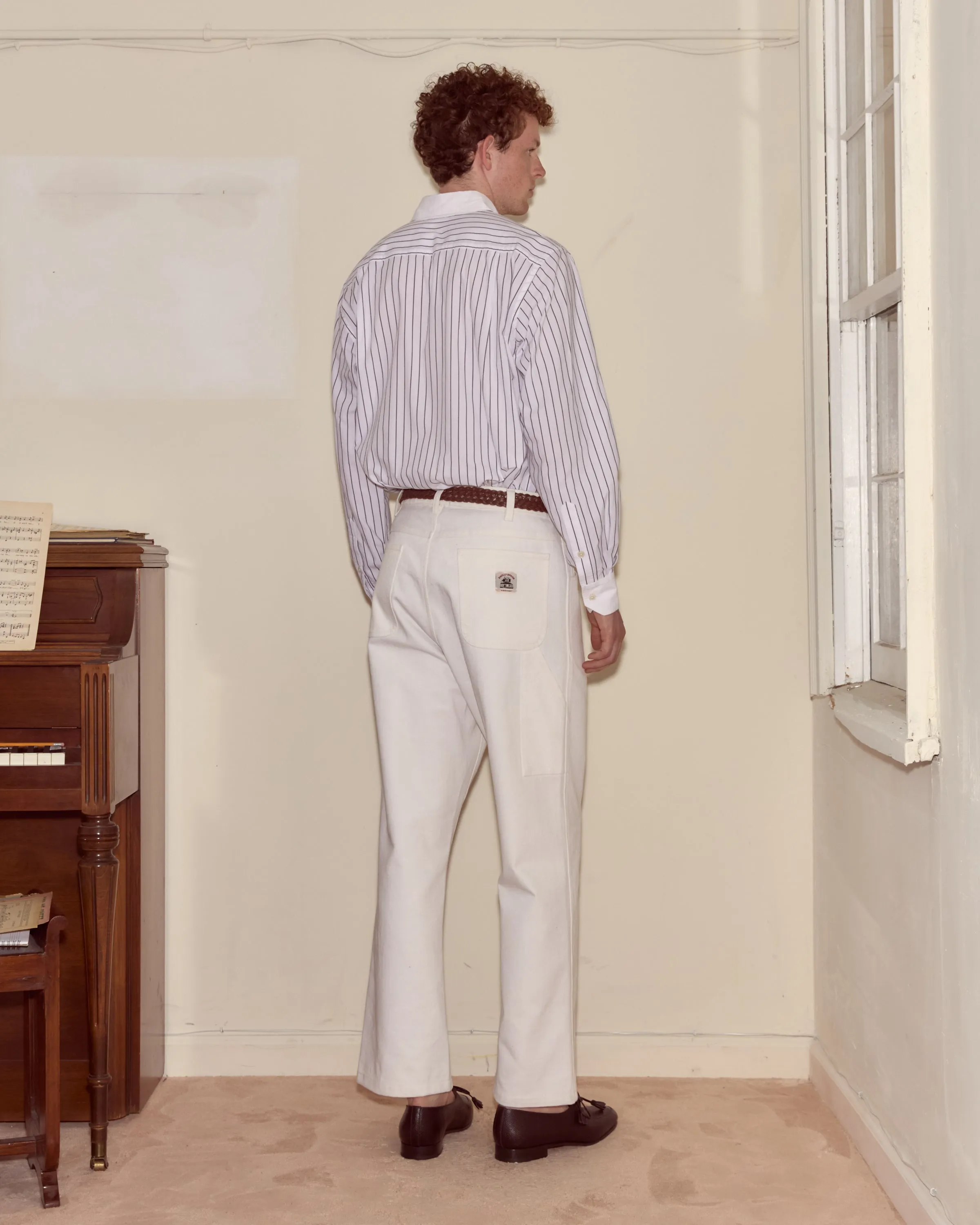 Twill Knolly Brook Trousers - White sold by BODE product image thumbnail 3