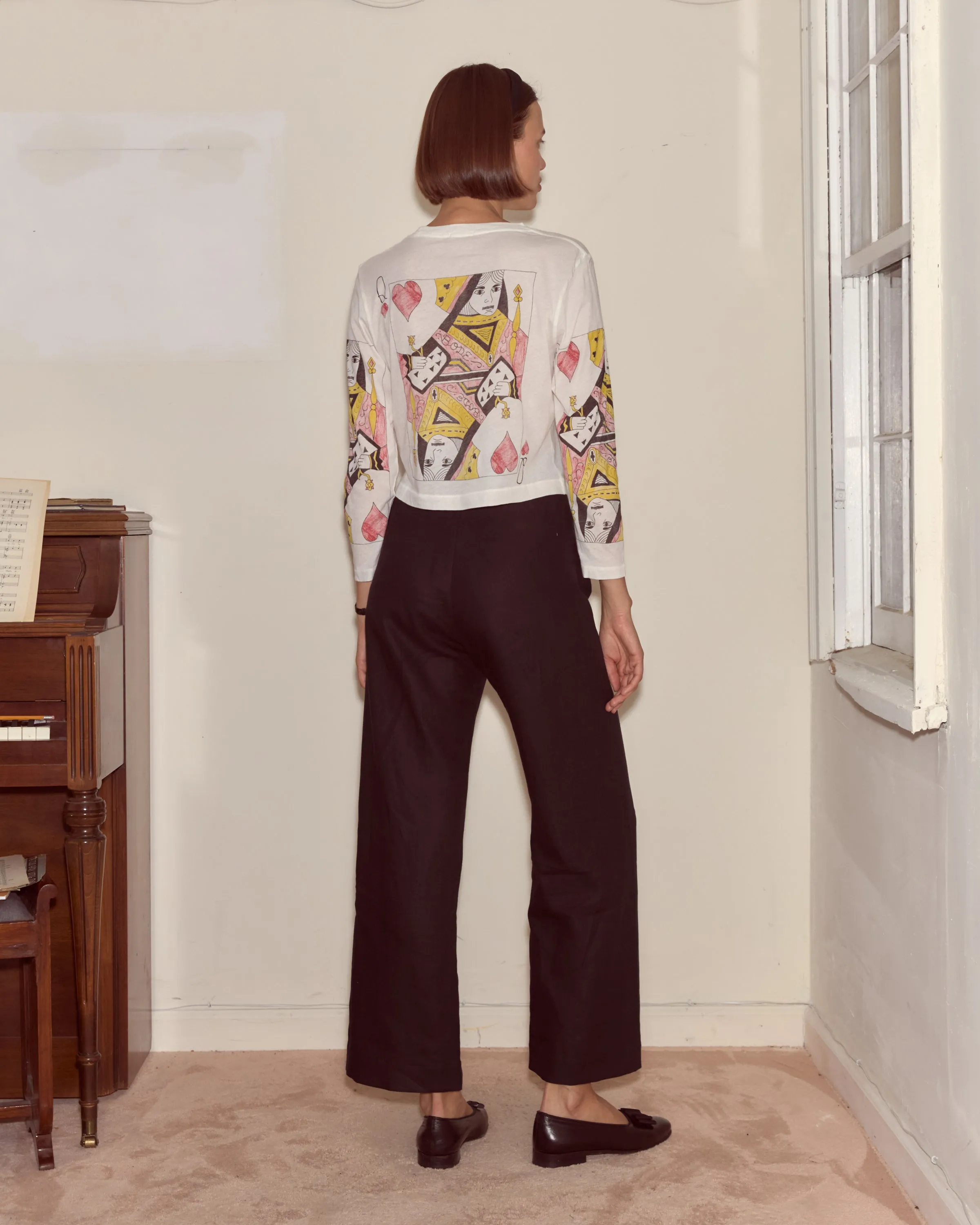 Queen Of Hearts Long Sleeve Tee sold by BODE product image thumbnail 3