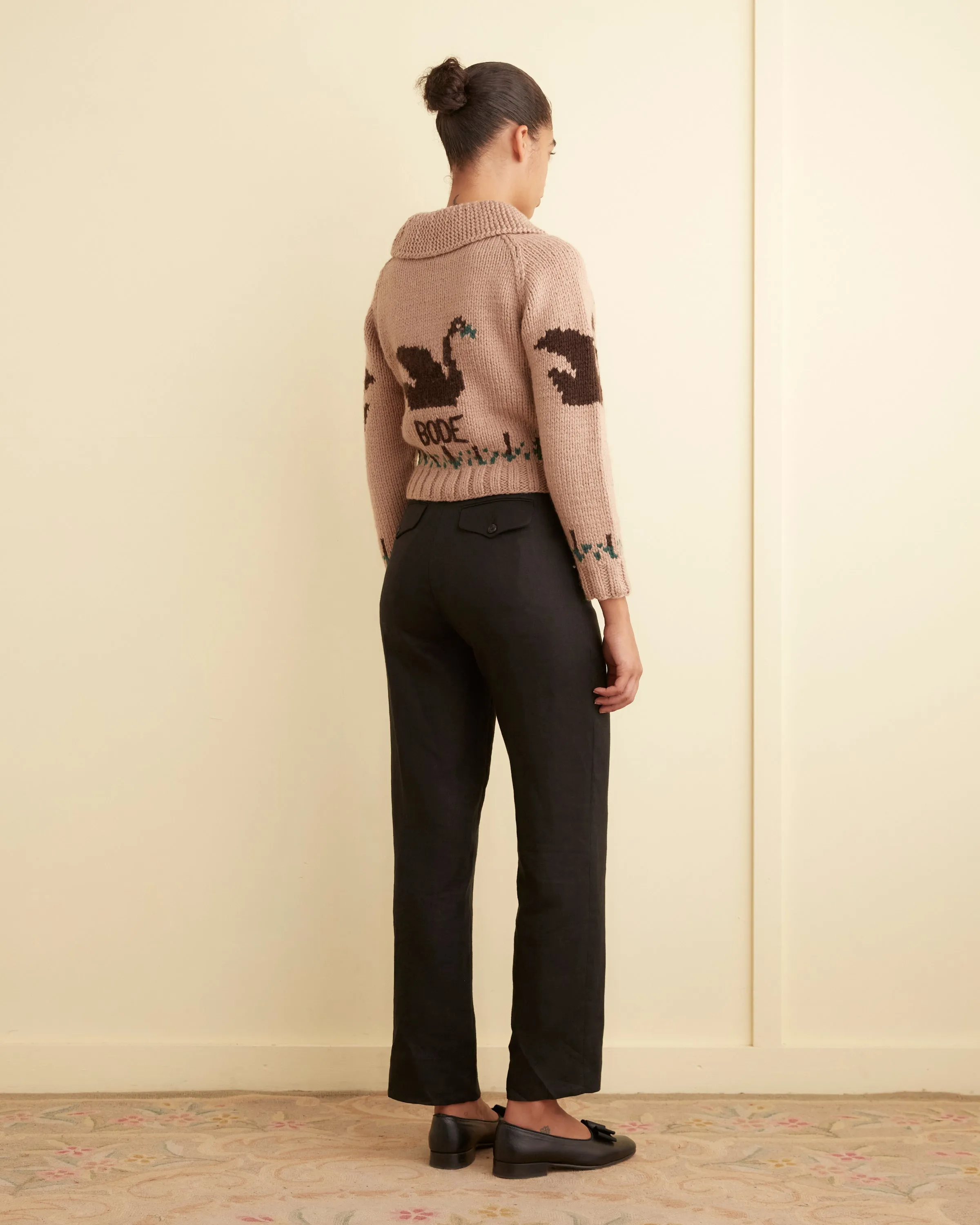 Rumney Cardigan - Rose sold by BODE product image thumbnail 3