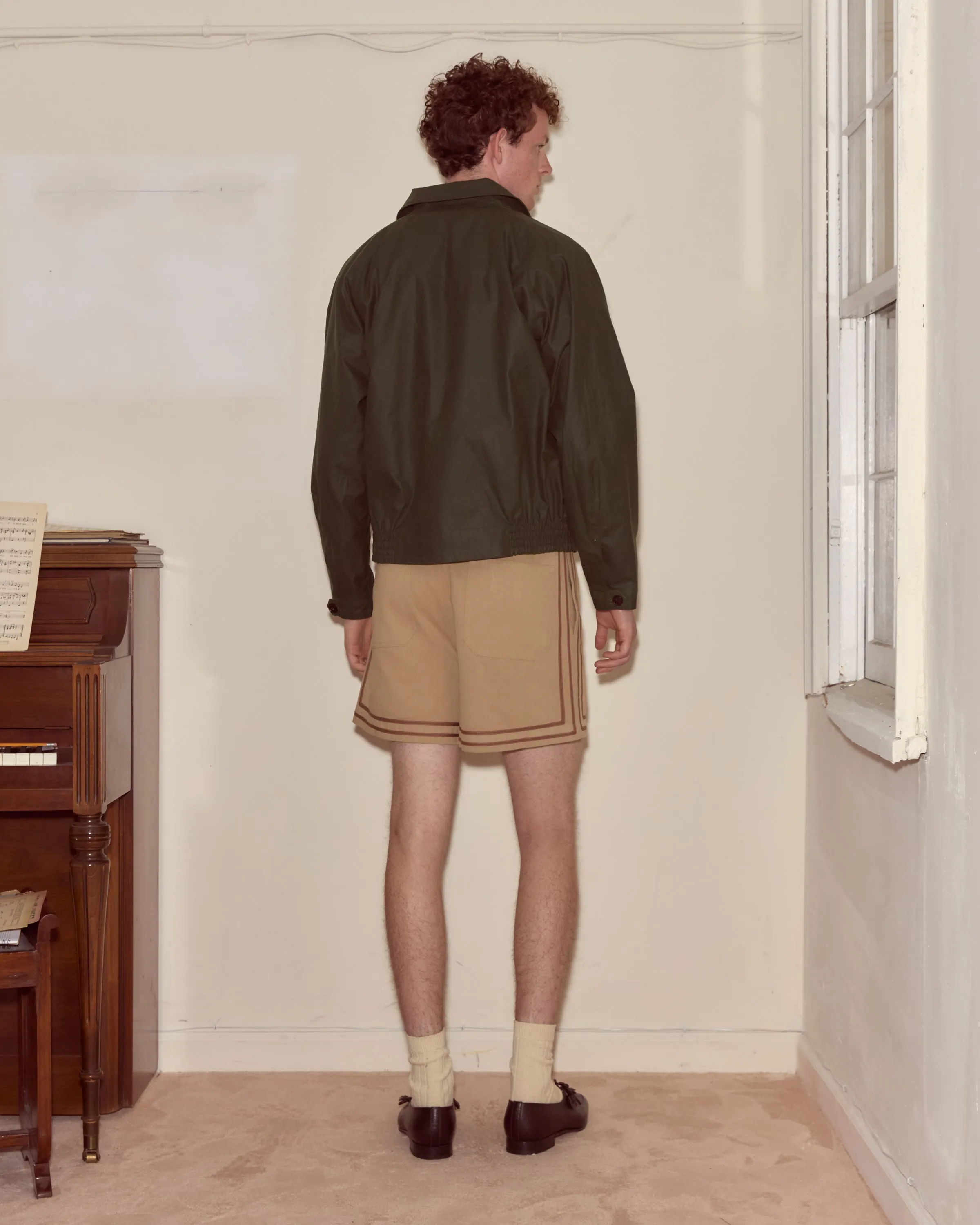 Waxed Coach's Jacket - Green sold by BODE product image thumbnail 3