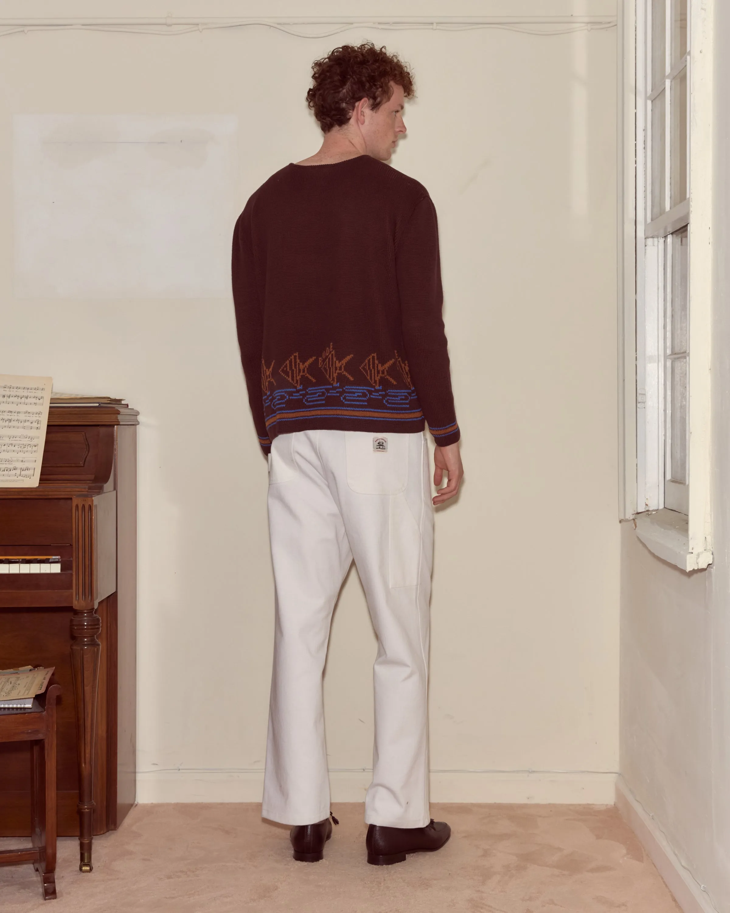 Fish School Sweater sold by BODE product image thumbnail 3