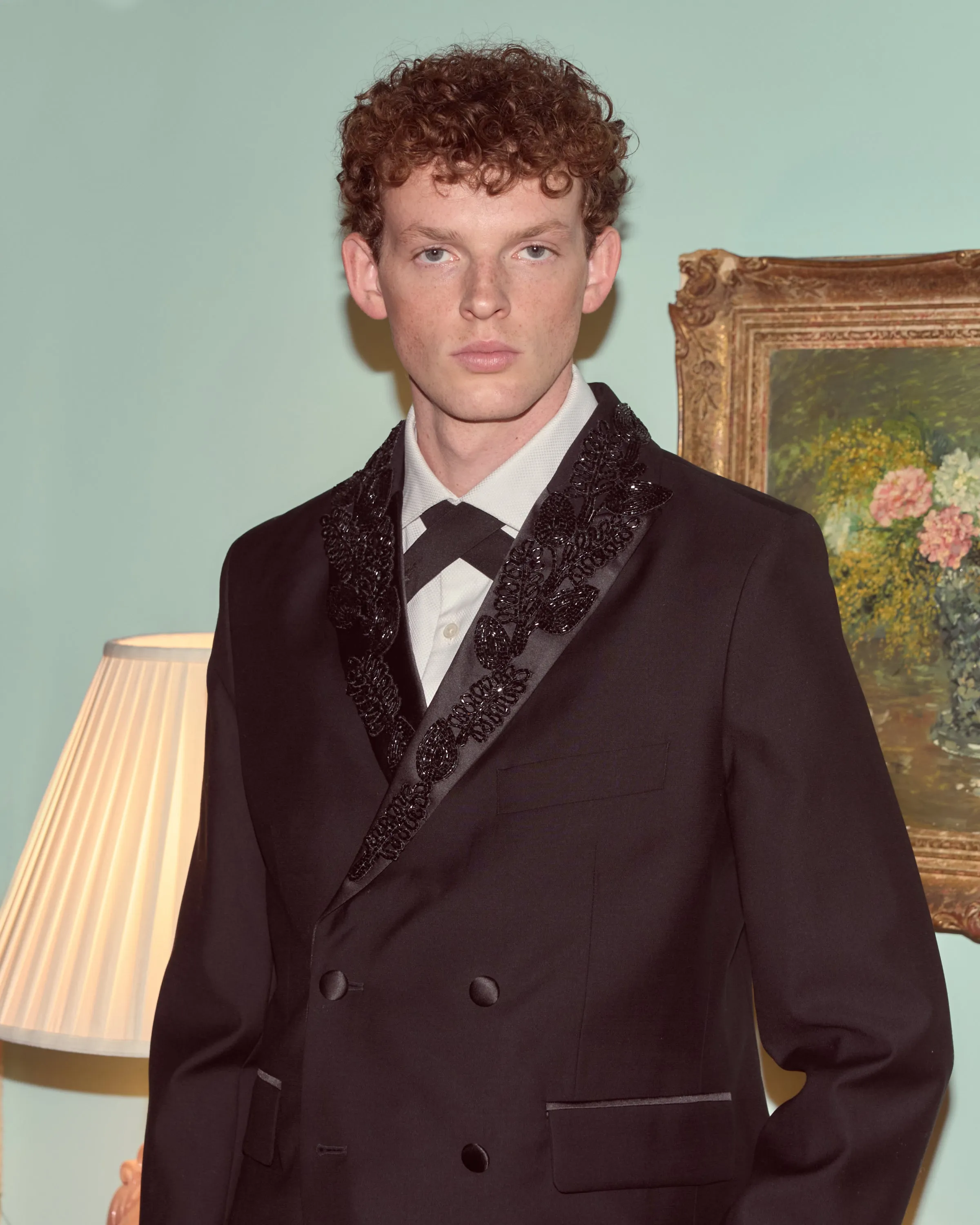 Beaded Connaught Tuxedo Jacket sold by BODE