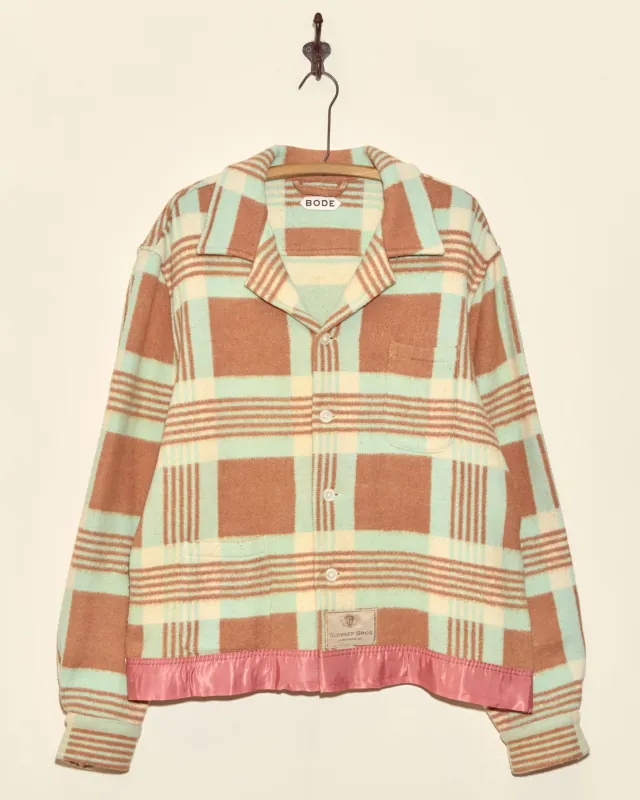 Seafoam Plaid Jacket - XXL sold by BODE