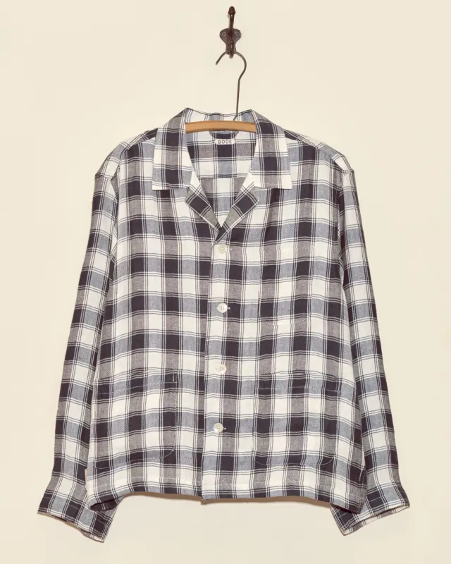 Reeves Check Long Sleeve Shirt - L sold by BODE