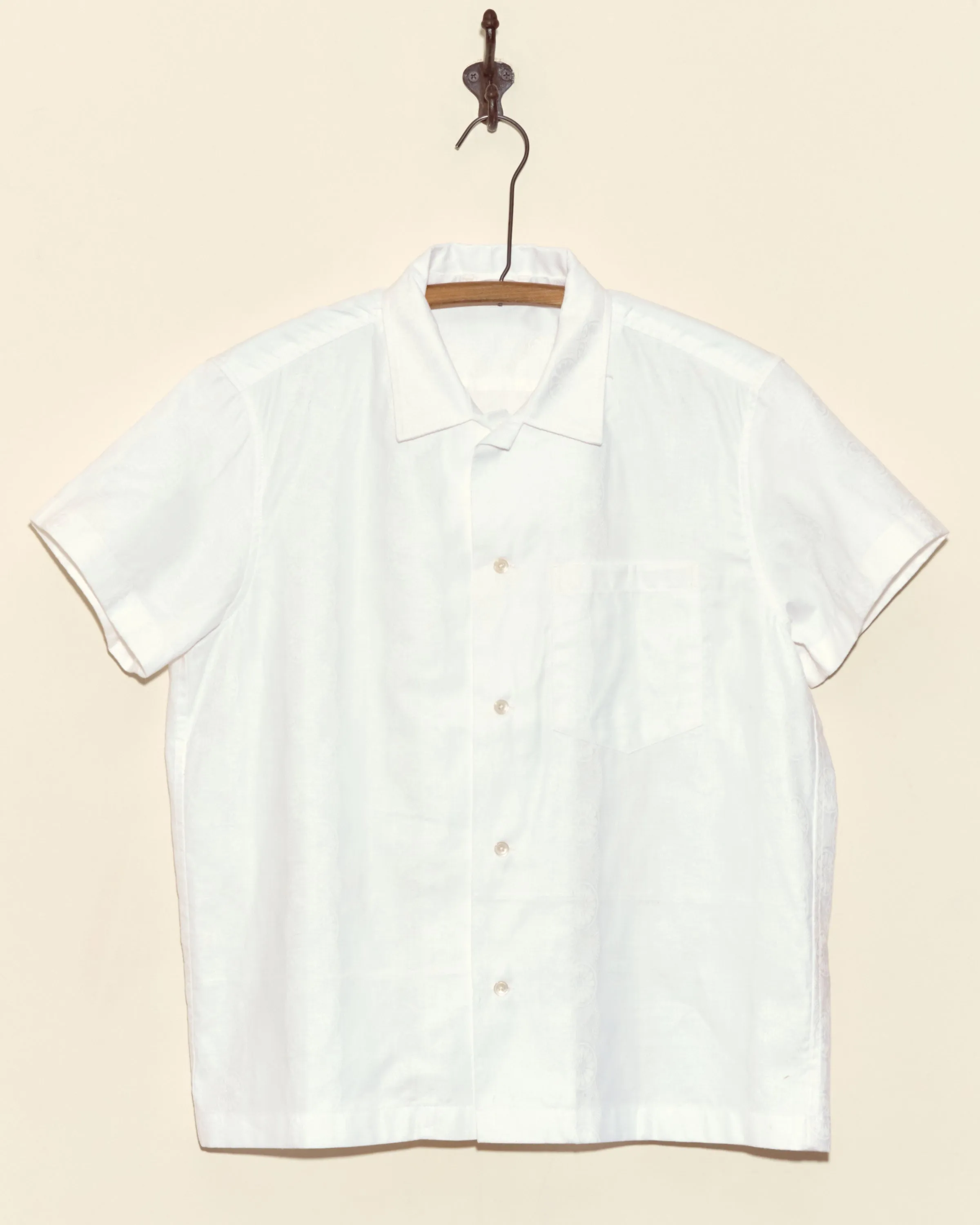 Damask Moonflower Short Sleeve sold by BODE