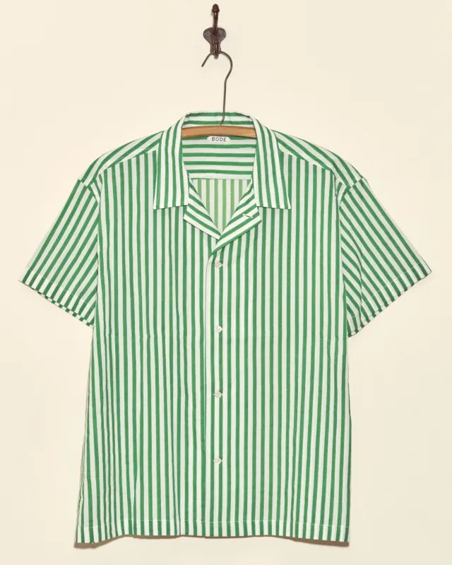 Verdigris Run Short Sleeve Shirt sold by BODE