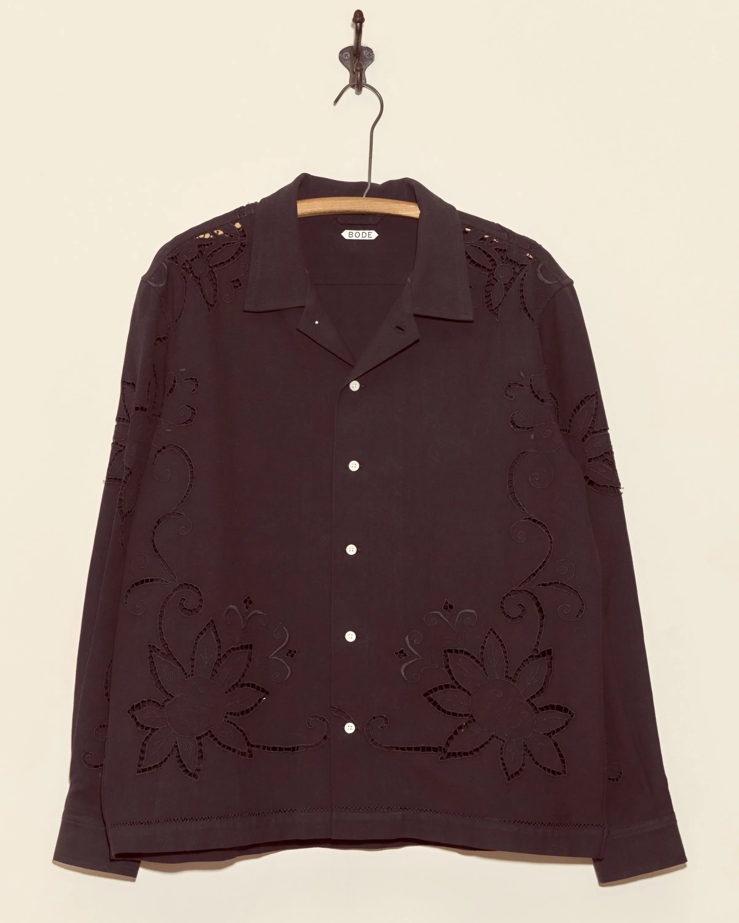 Petal Cutout Long Sleeve Shirt - XL sold by BODE