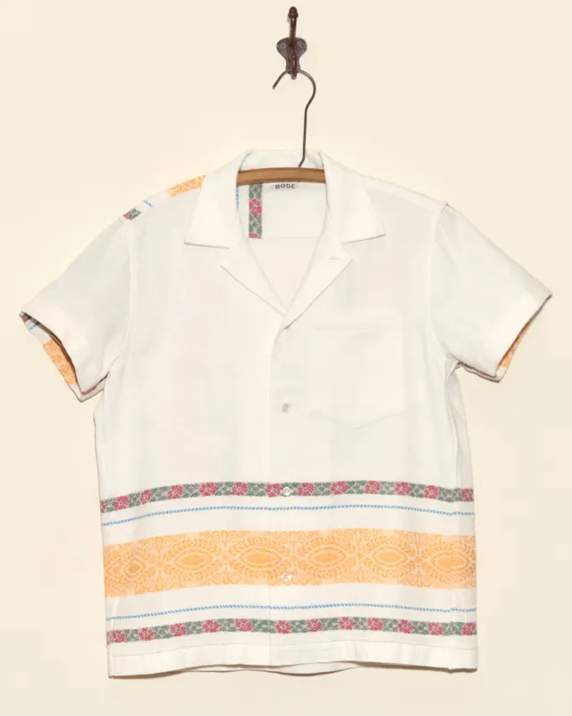 Geography Stripe Short Sleeve Shirt - XS sold by BODE
