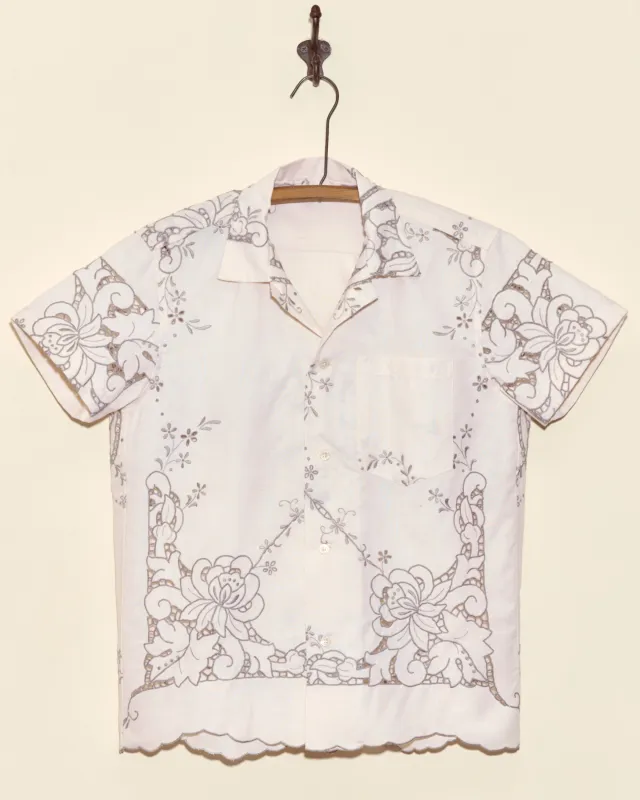Layered Iris Short Sleeve Shirt - XS sold by BODE
