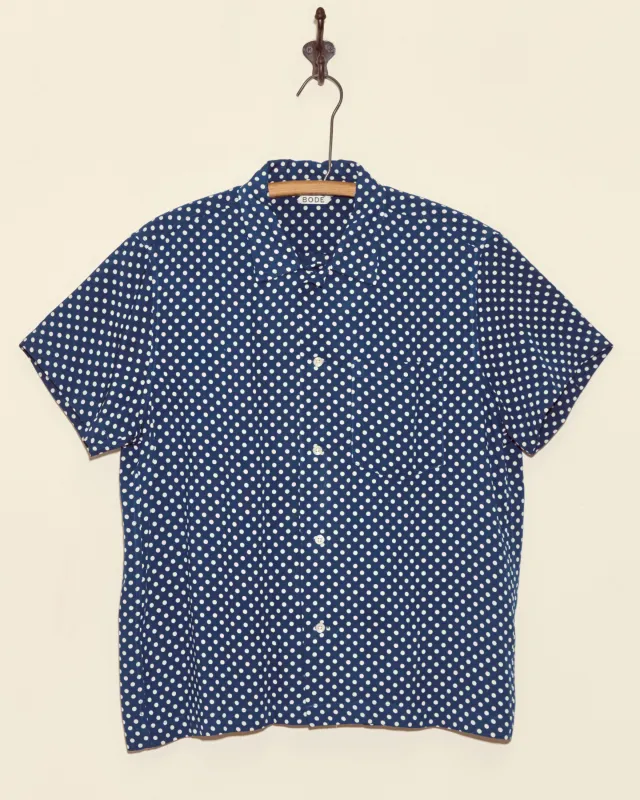 Marina Dot Short Sleeve Shirt - M sold by BODE