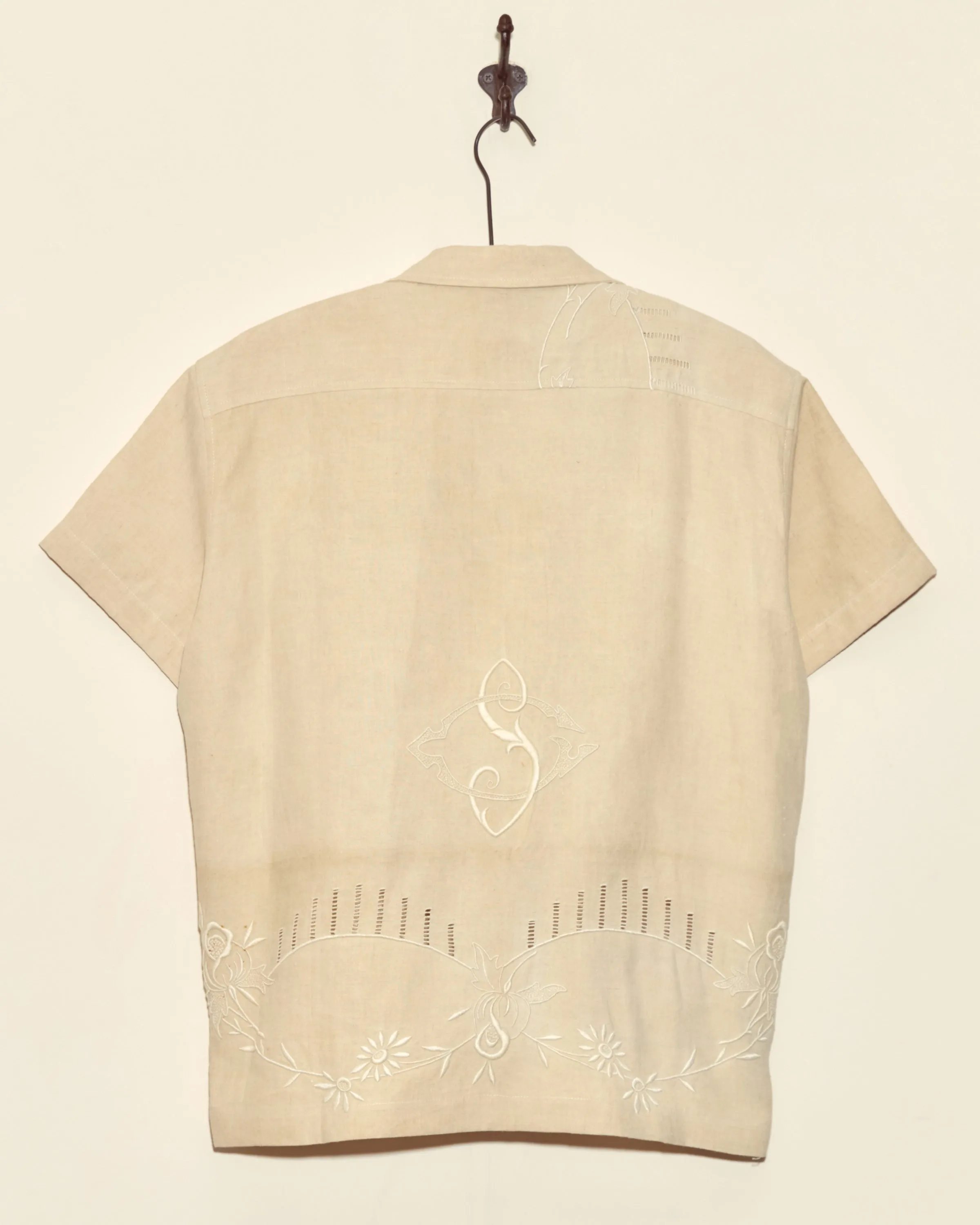 Papyrus Flower Short Sleeve Shirt - L sold by BODE product image thumbnail 3