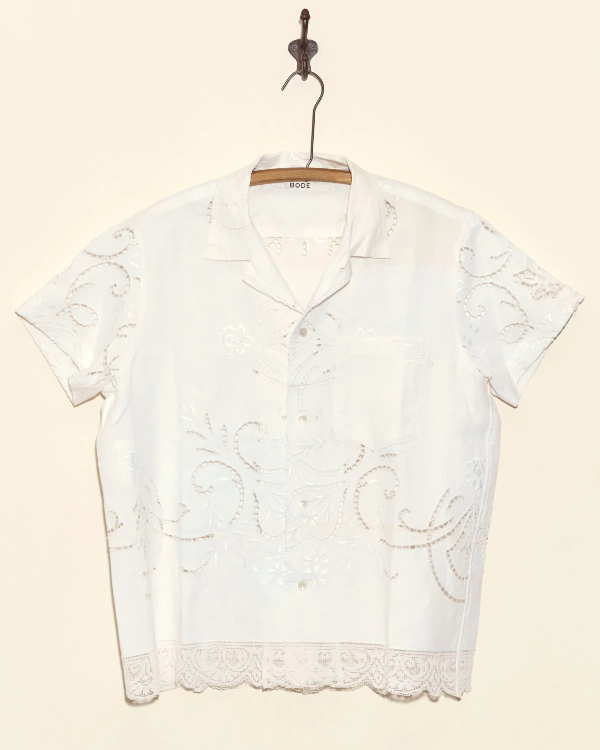 Flower Fountain Short Sleeve Shirt - M sold by BODE