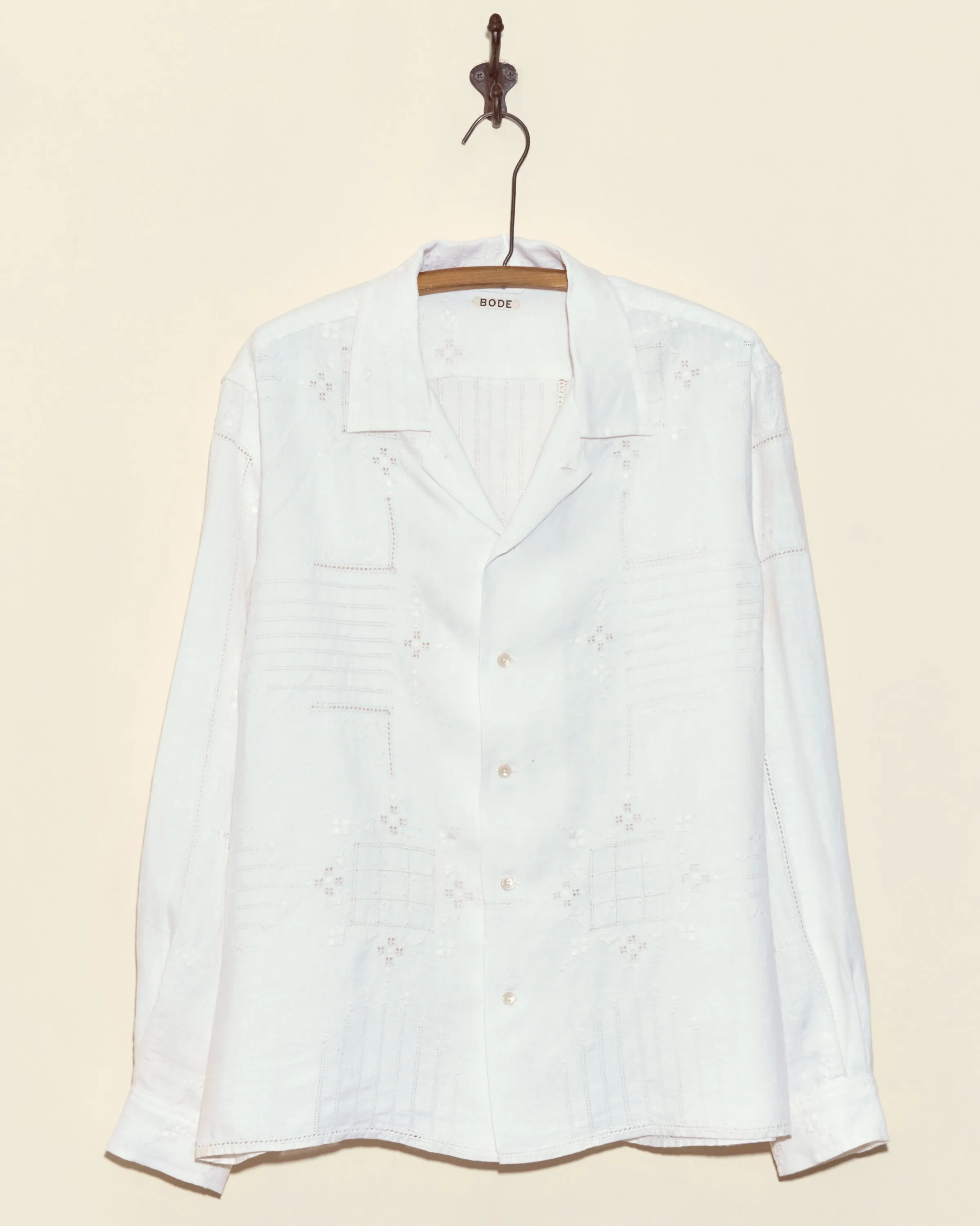 Trellis Block Long Sleeve Shirt - L sold by BODE