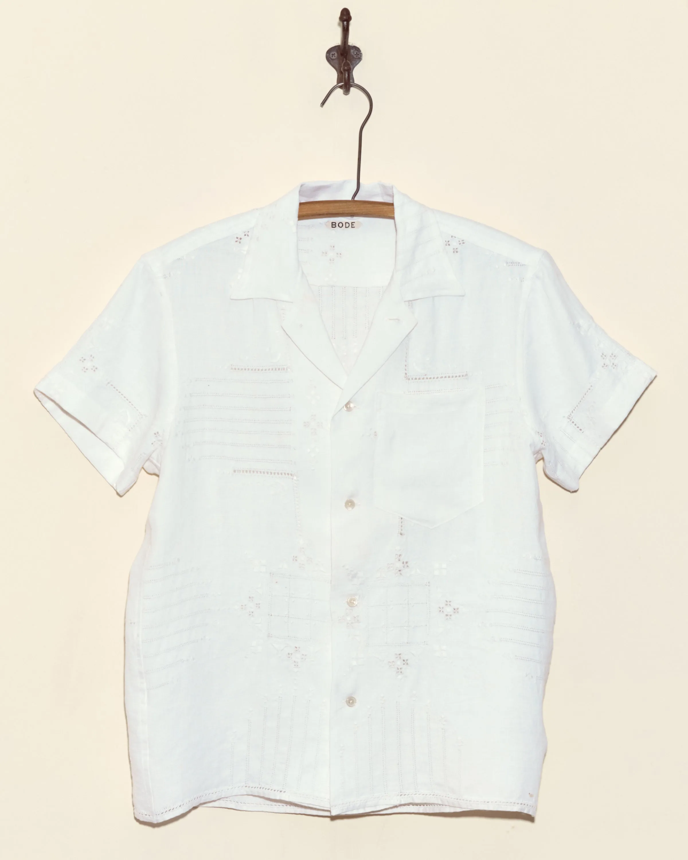Trellis Block Short Sleeve Shirt - XS sold by BODE