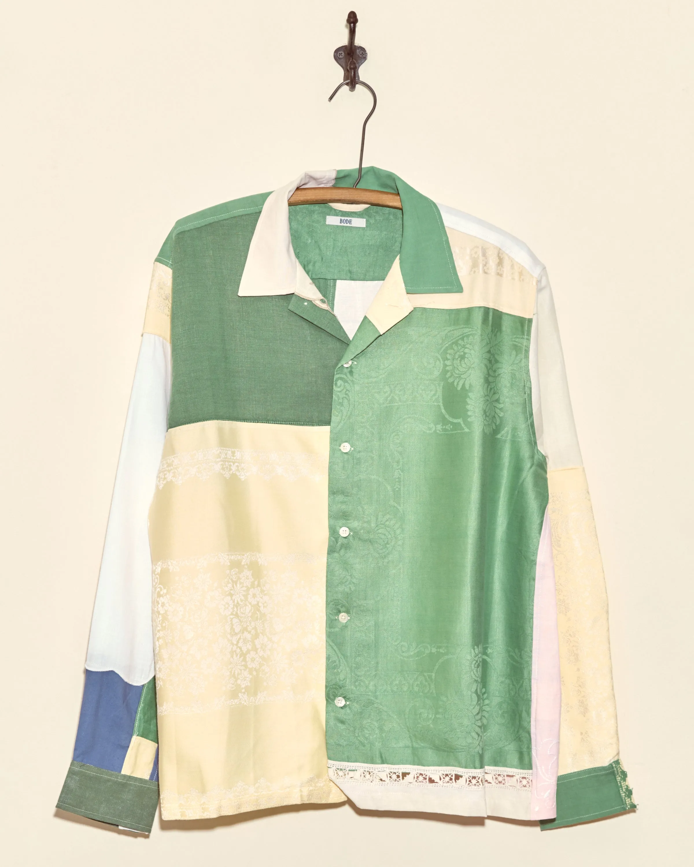 Damask Greens Napkin Shirt - L/XL sold by BODE