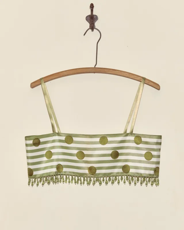 Green Note Bra - S made by BODE