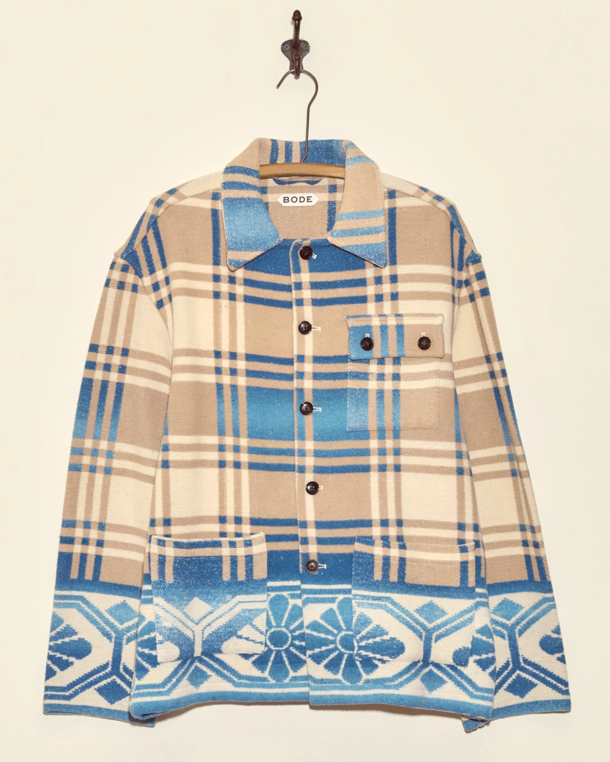 Tartan Floral Jacket - S/M sold by BODE