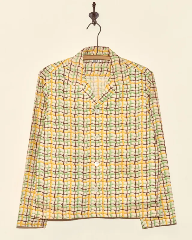 Sorghum Patch Long Sleeve Shirt - XS sold by BODE