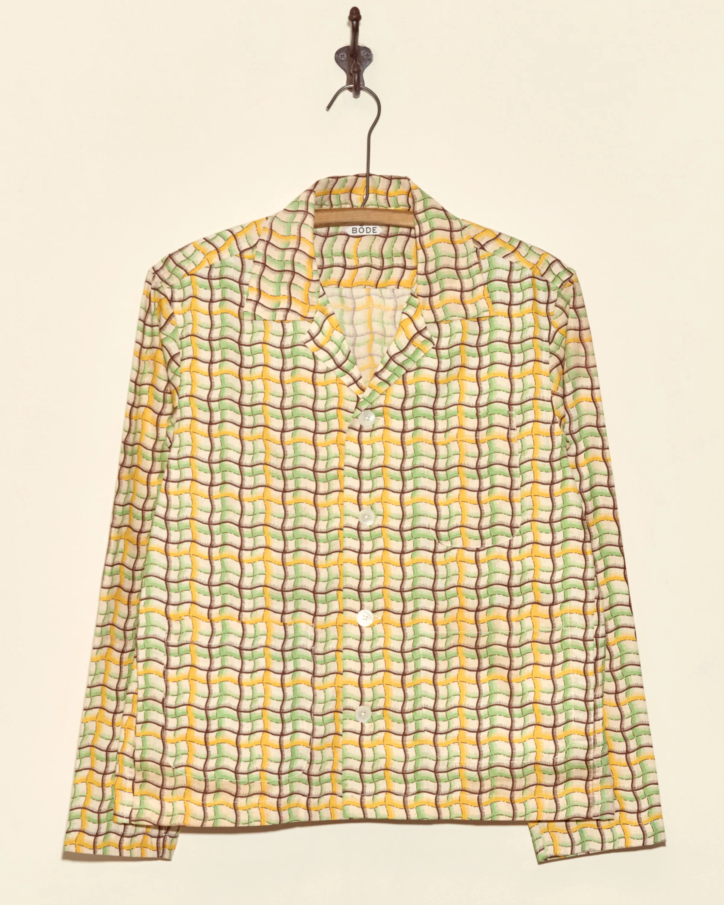 Sorghum Patch Long Sleeve Shirt - XS sold by BODE