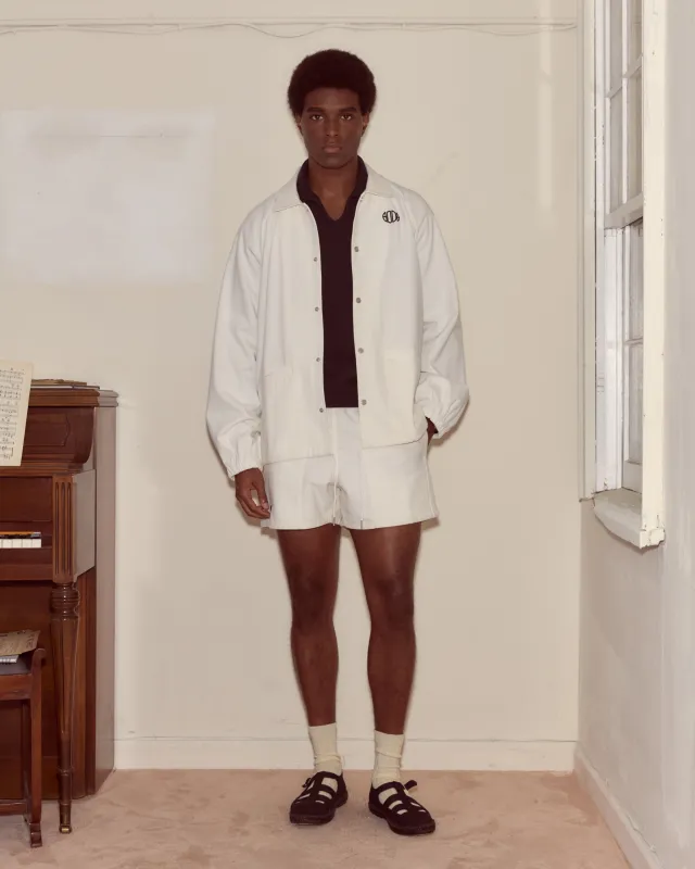 Twill Track Jacket - White made by BODE