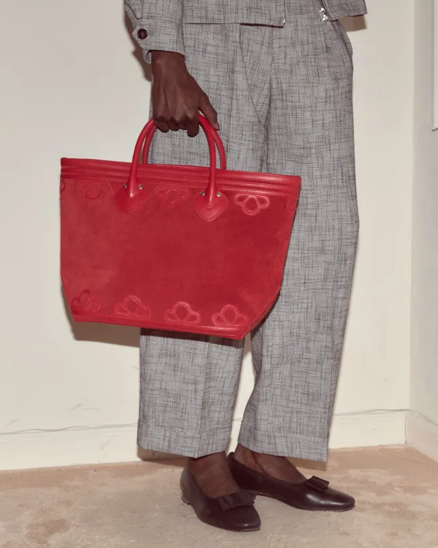 Trefoil Tote - Red made by BODE