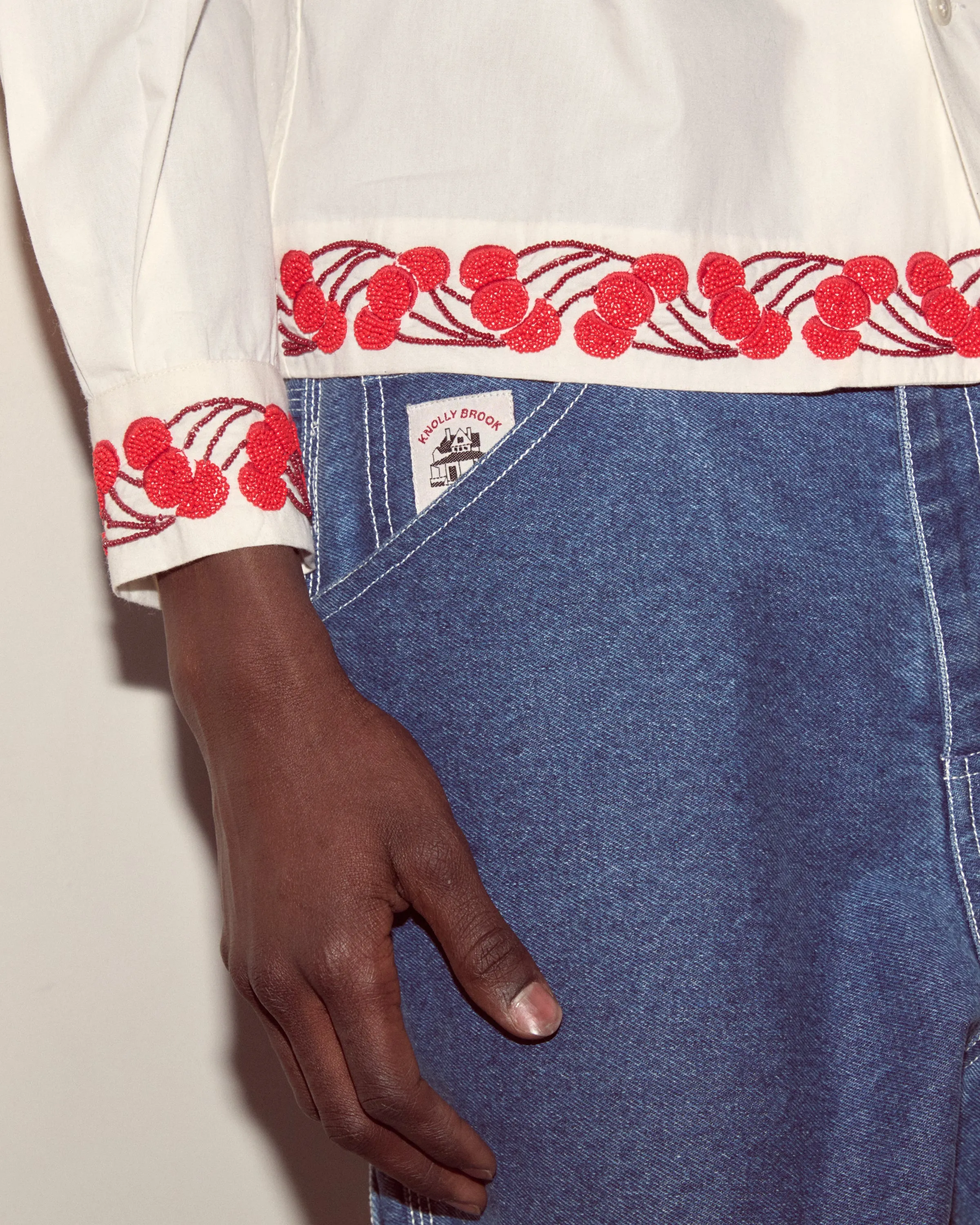 Cherry Lane Beaded Shirt sold by BODE product image thumbnail 3