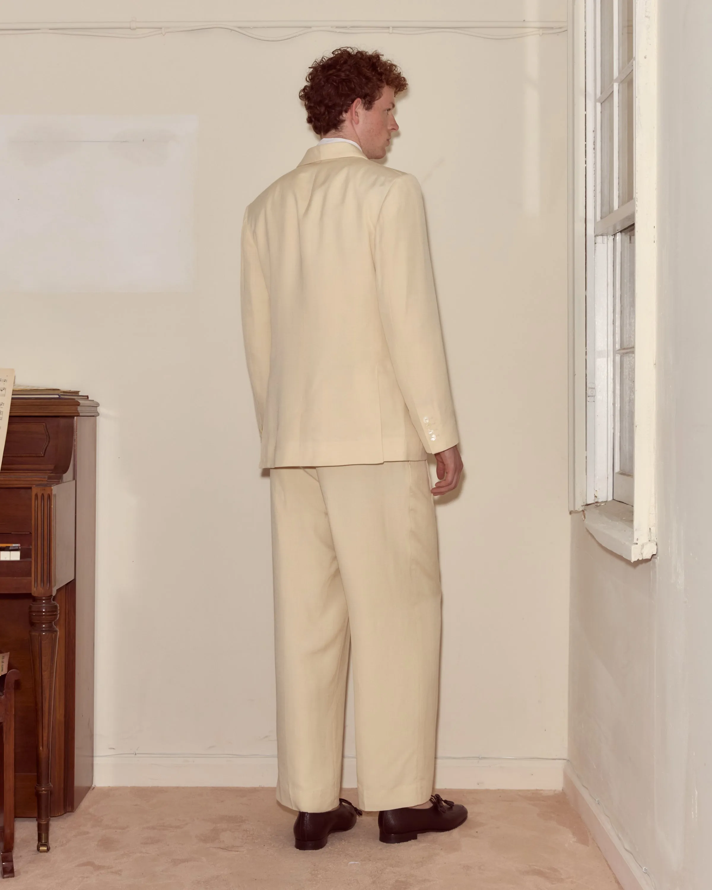 Slub Weave Tuxedo Jacket sold by BODE product image thumbnail 3