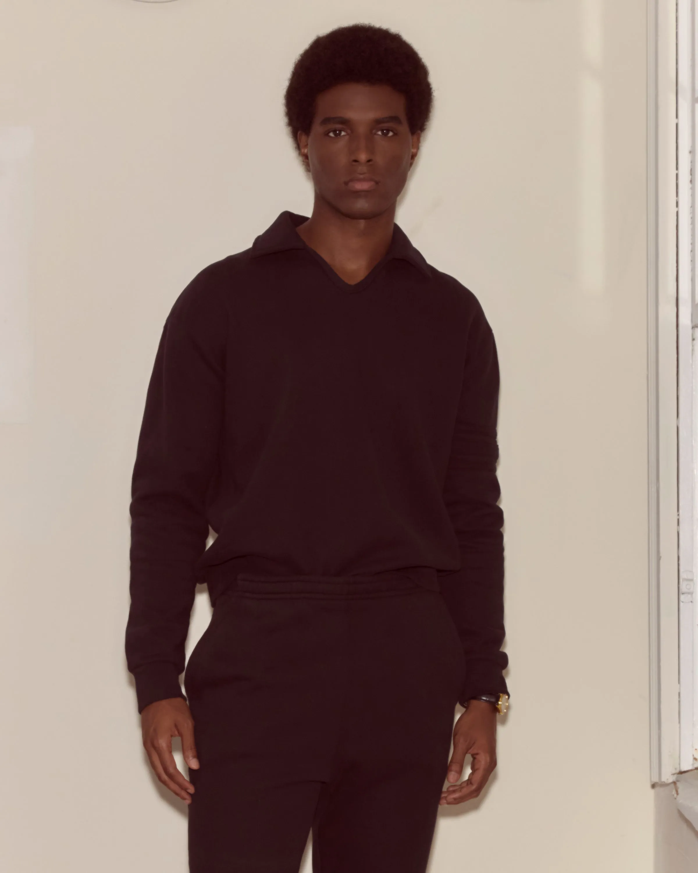 Crew Polo - Black sold by BODE