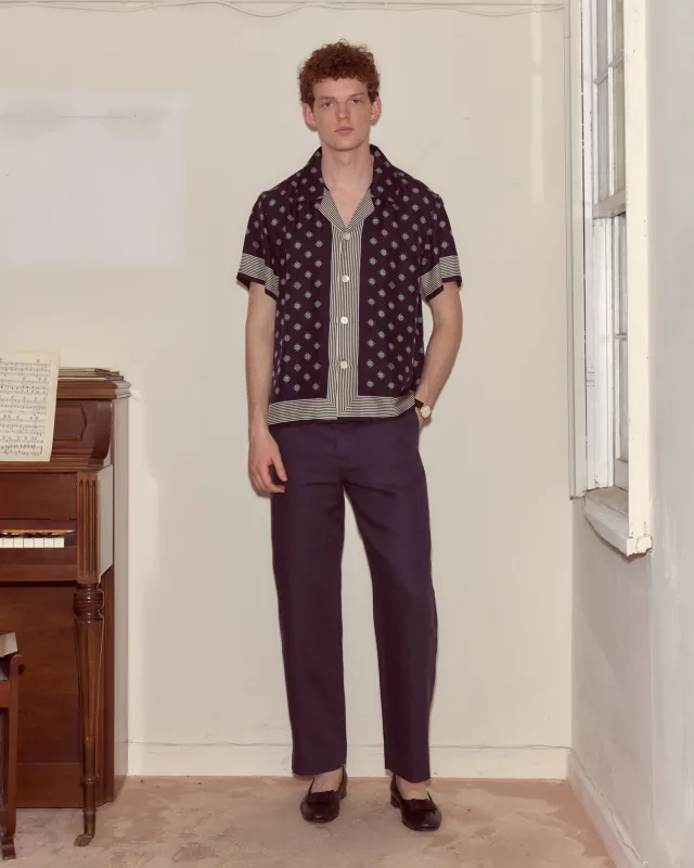 Foyer Diamond Short Sleeve Shirt made by BODE