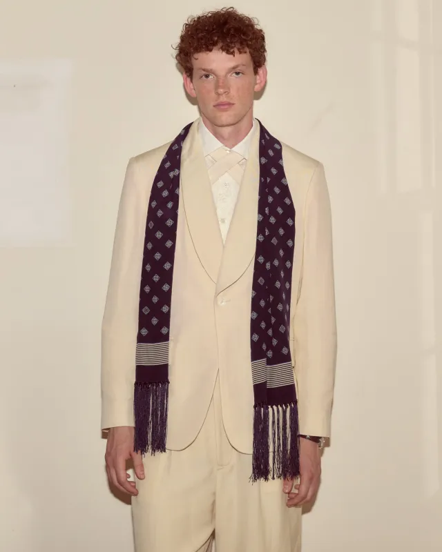 Foyer Diamond Scarf made by BODE