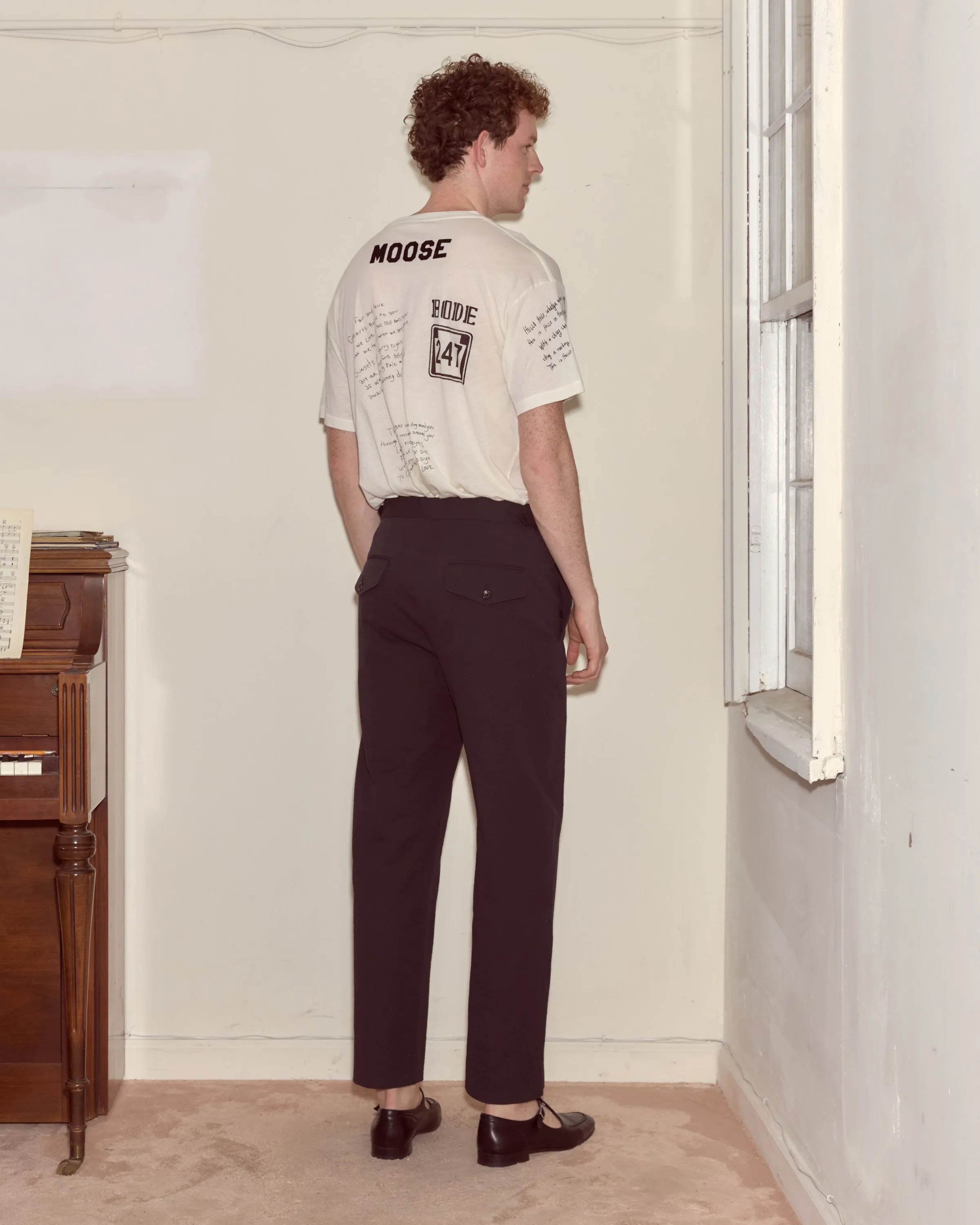 Seersucker Side Buckle Trousers - Dark Navy sold by BODE product image thumbnail 3