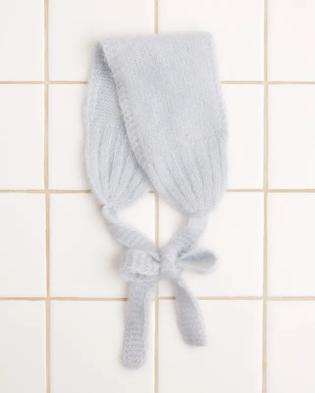 Knitted Headband - Light Blue made by BODE