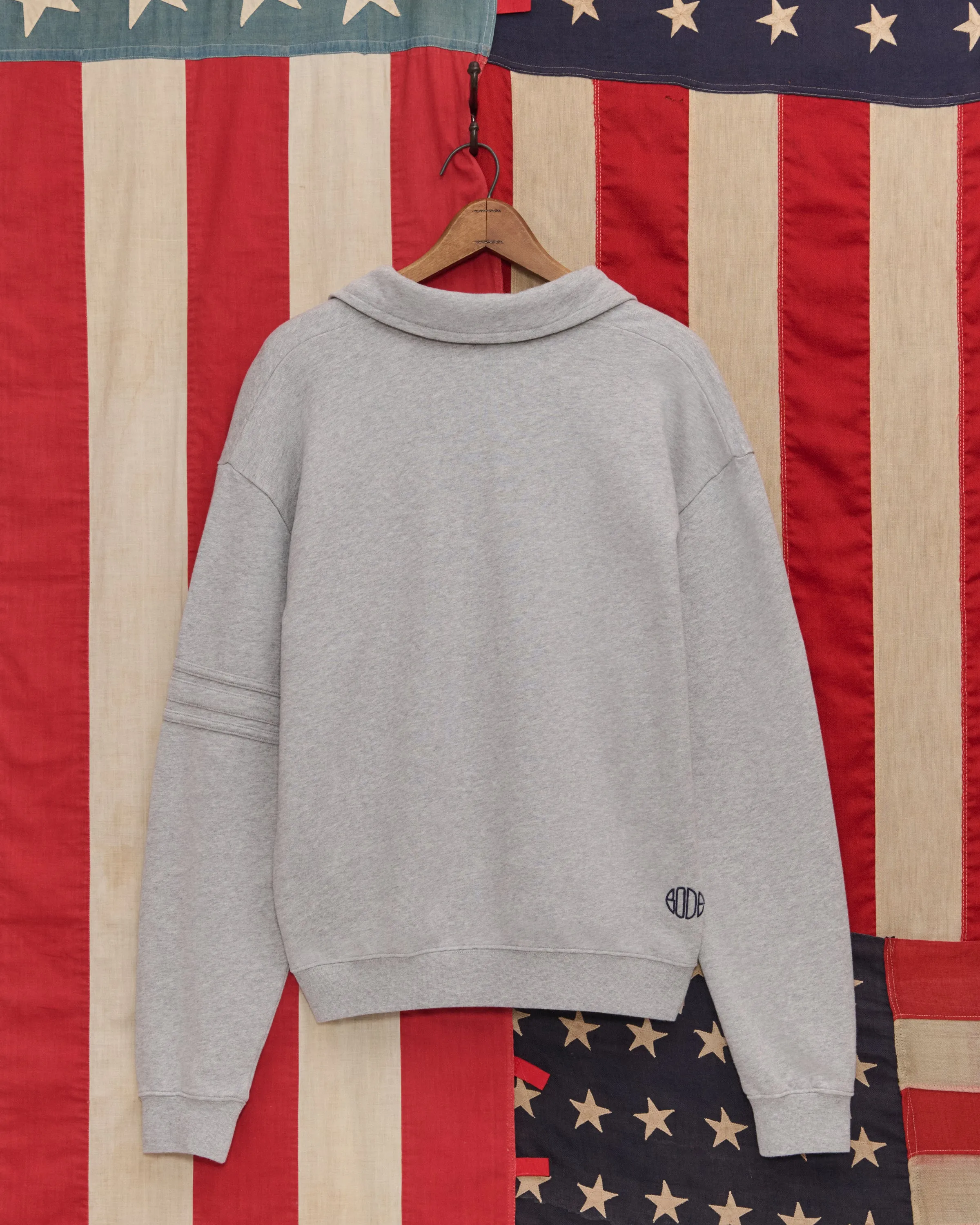 Crew Polo - Heathered Grey sold by BODE product image thumbnail 2
