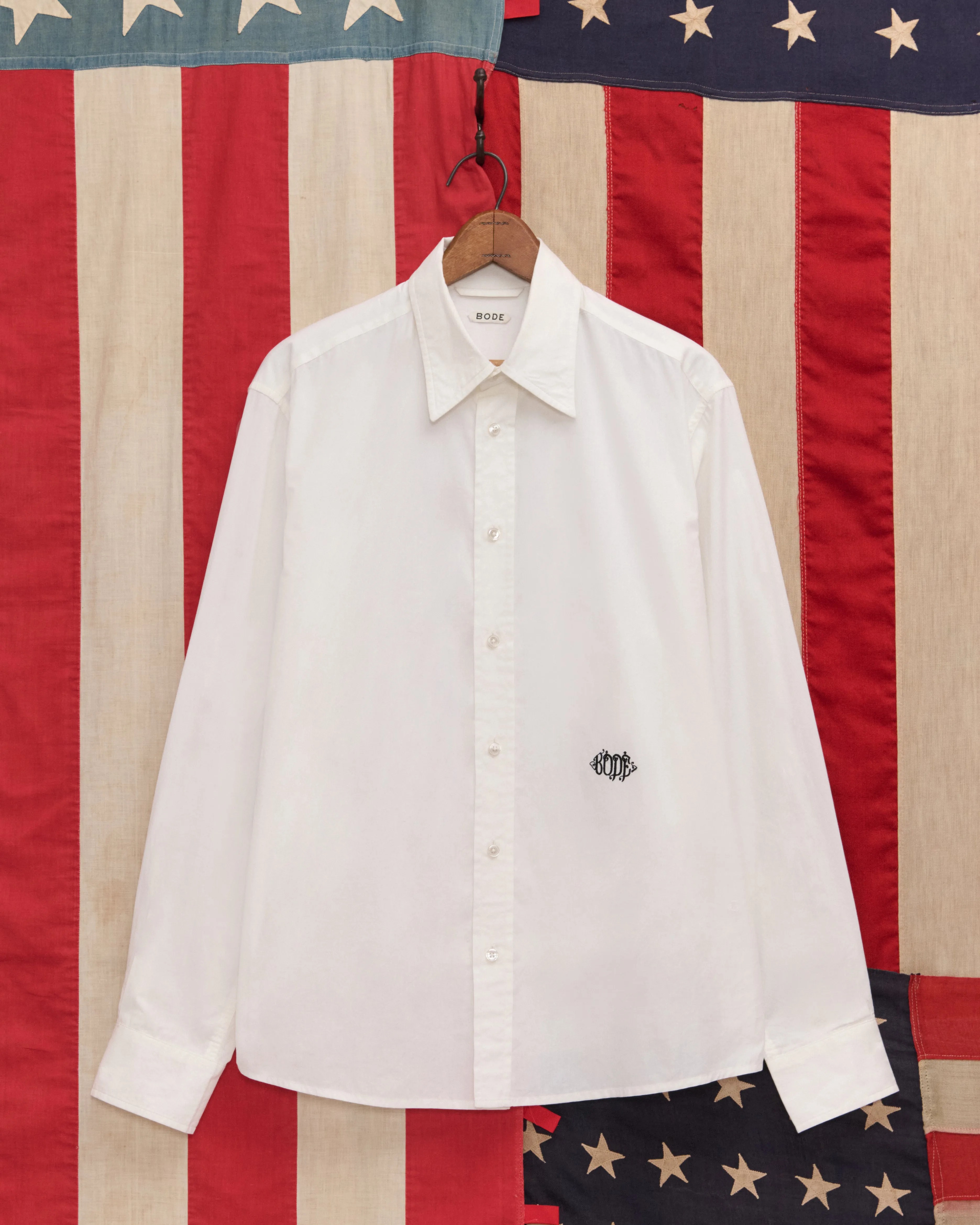 Monogrammed Poplin Shirt sold by BODE