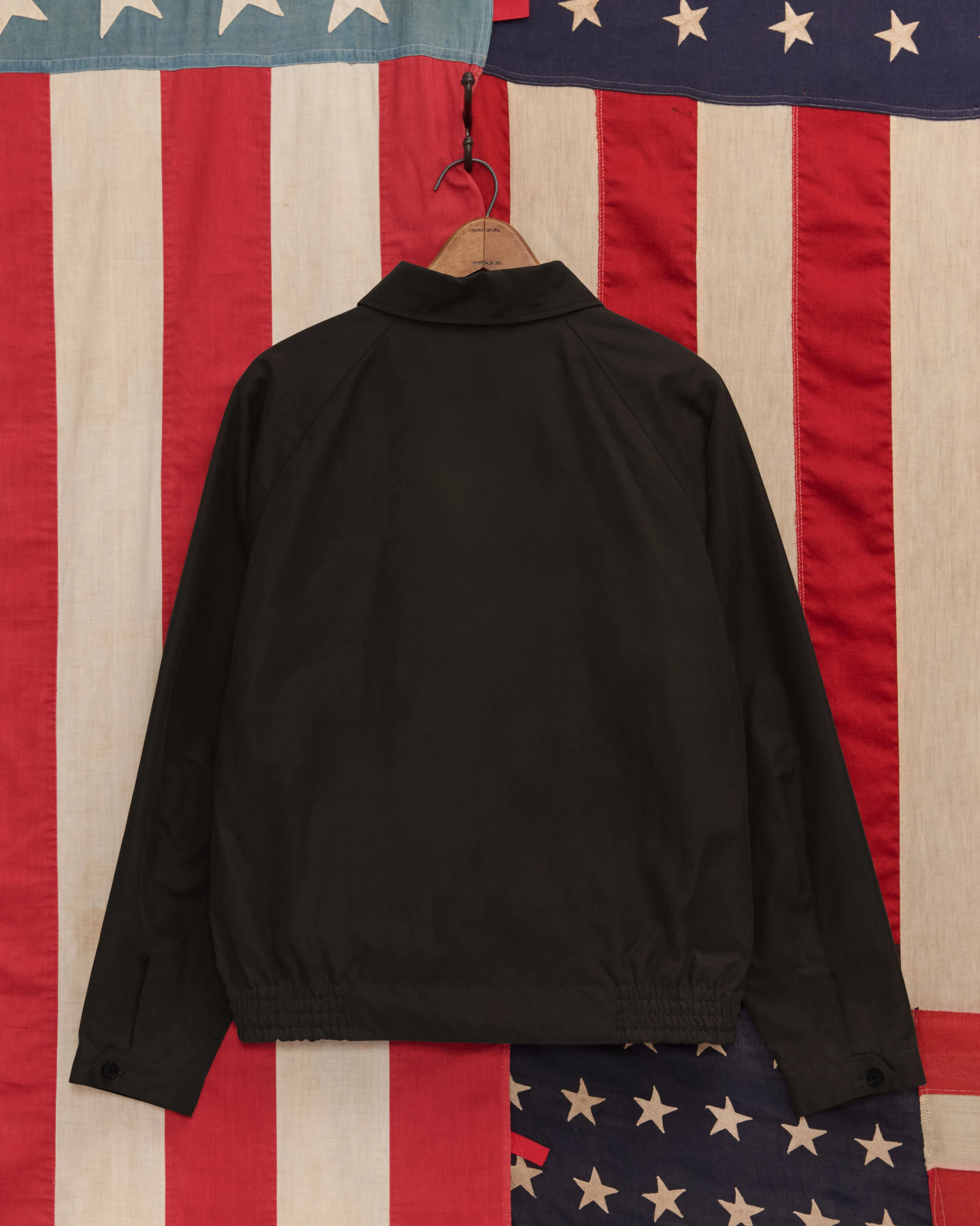 Waxed Coach's Jacket - Black sold by BODE product image thumbnail 2