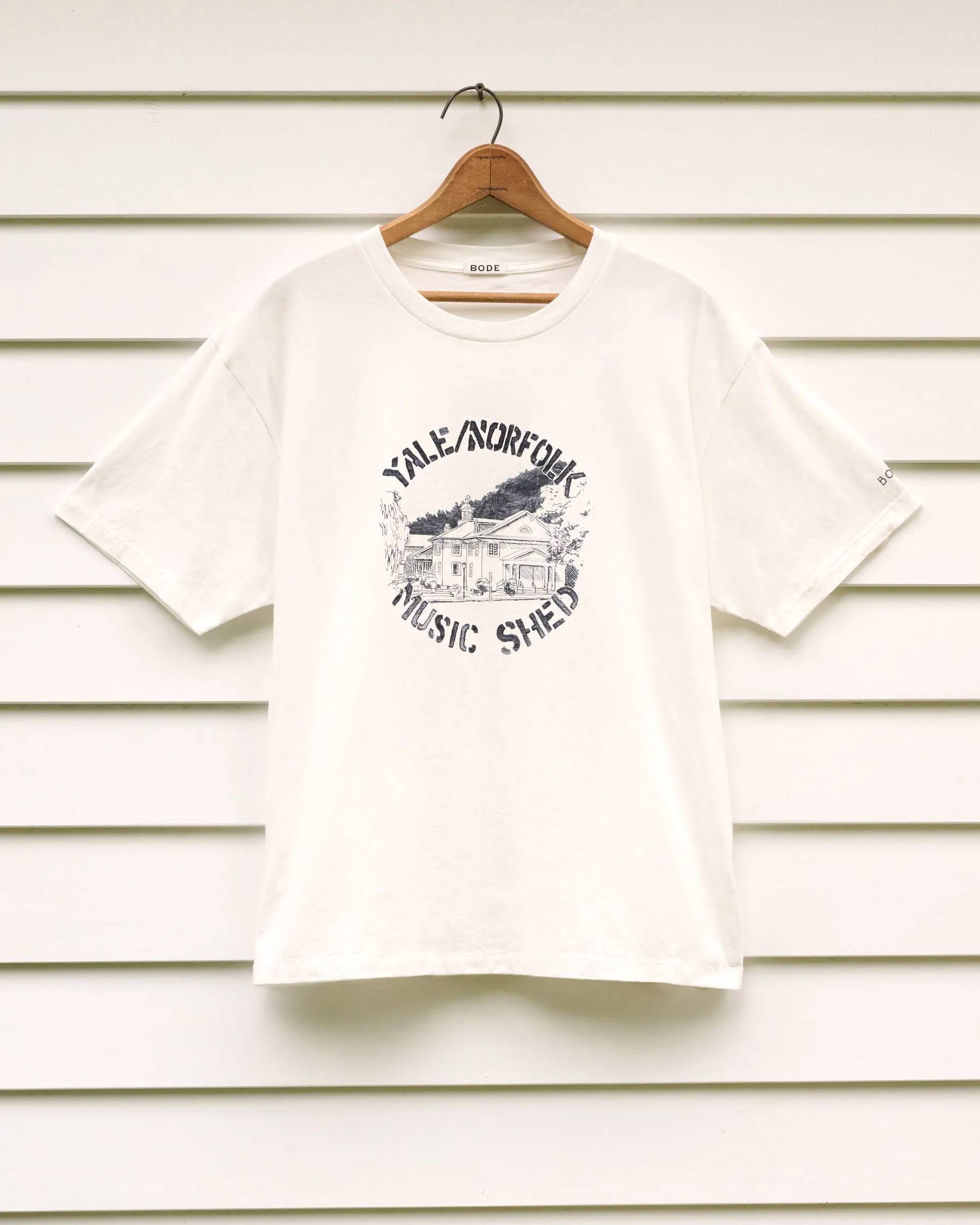 Yale at Norfolk Tee sold by BODE