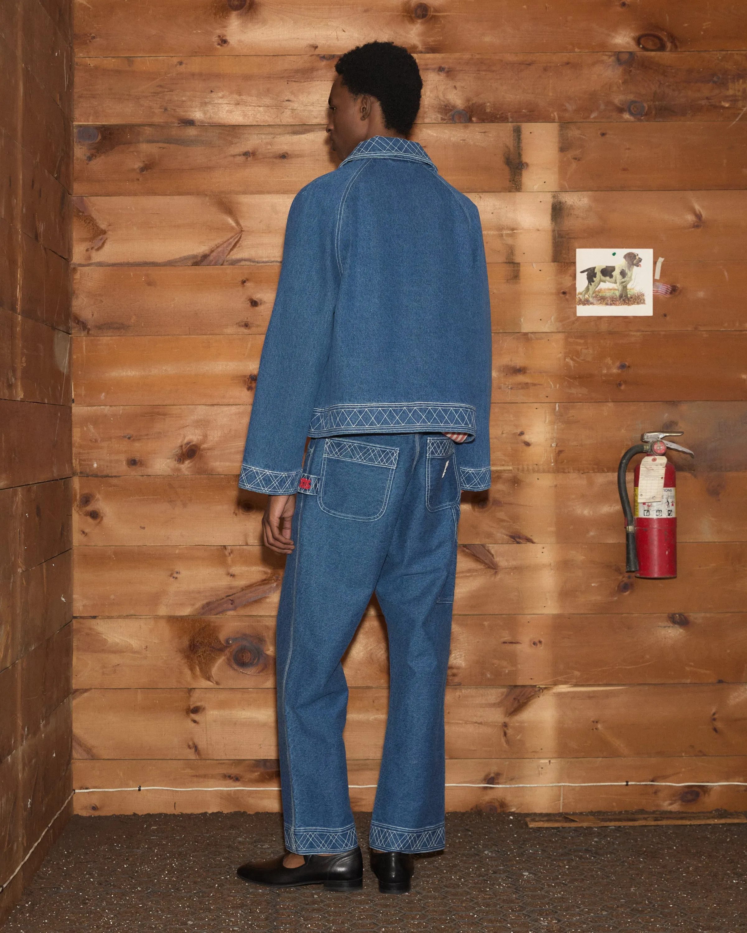 Embroidered Denim Jacket sold by BODE product image thumbnail 4