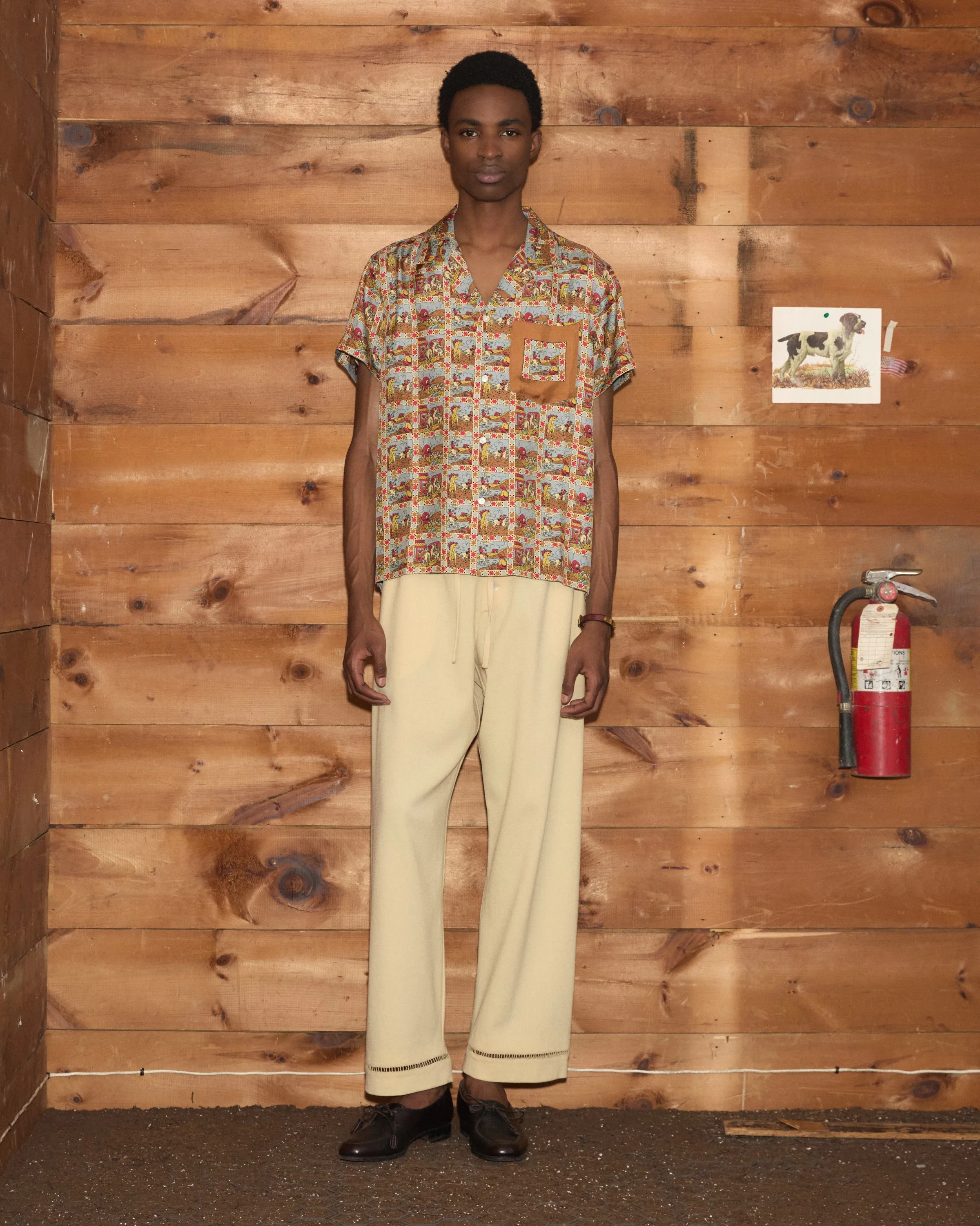 Cowboy Comic Short Sleeve Shirt sold by BODE product image thumbnail 4