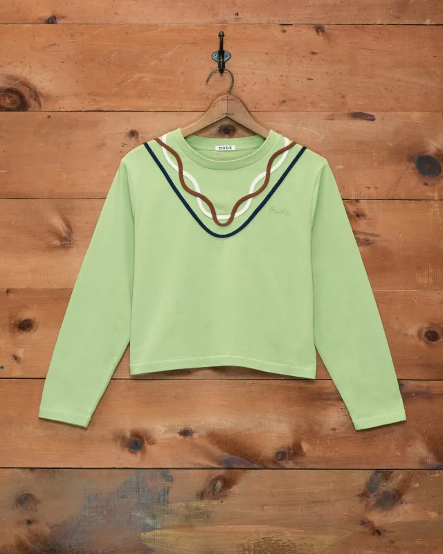 Sidewinder Long Sleeve Tee made by BODE