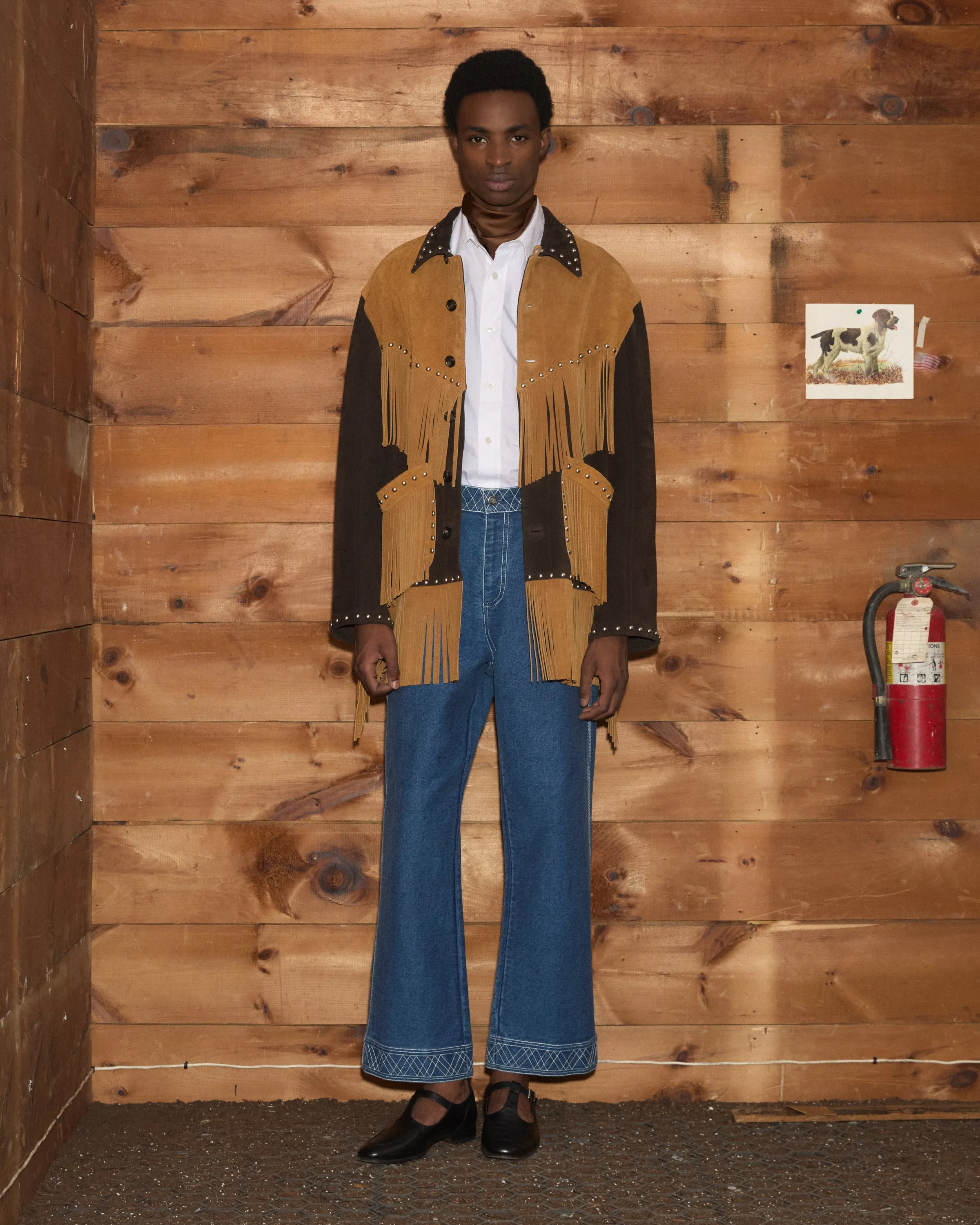Studded Appalachian Jacket - Brown/Tan sold by BODE product image thumbnail 3