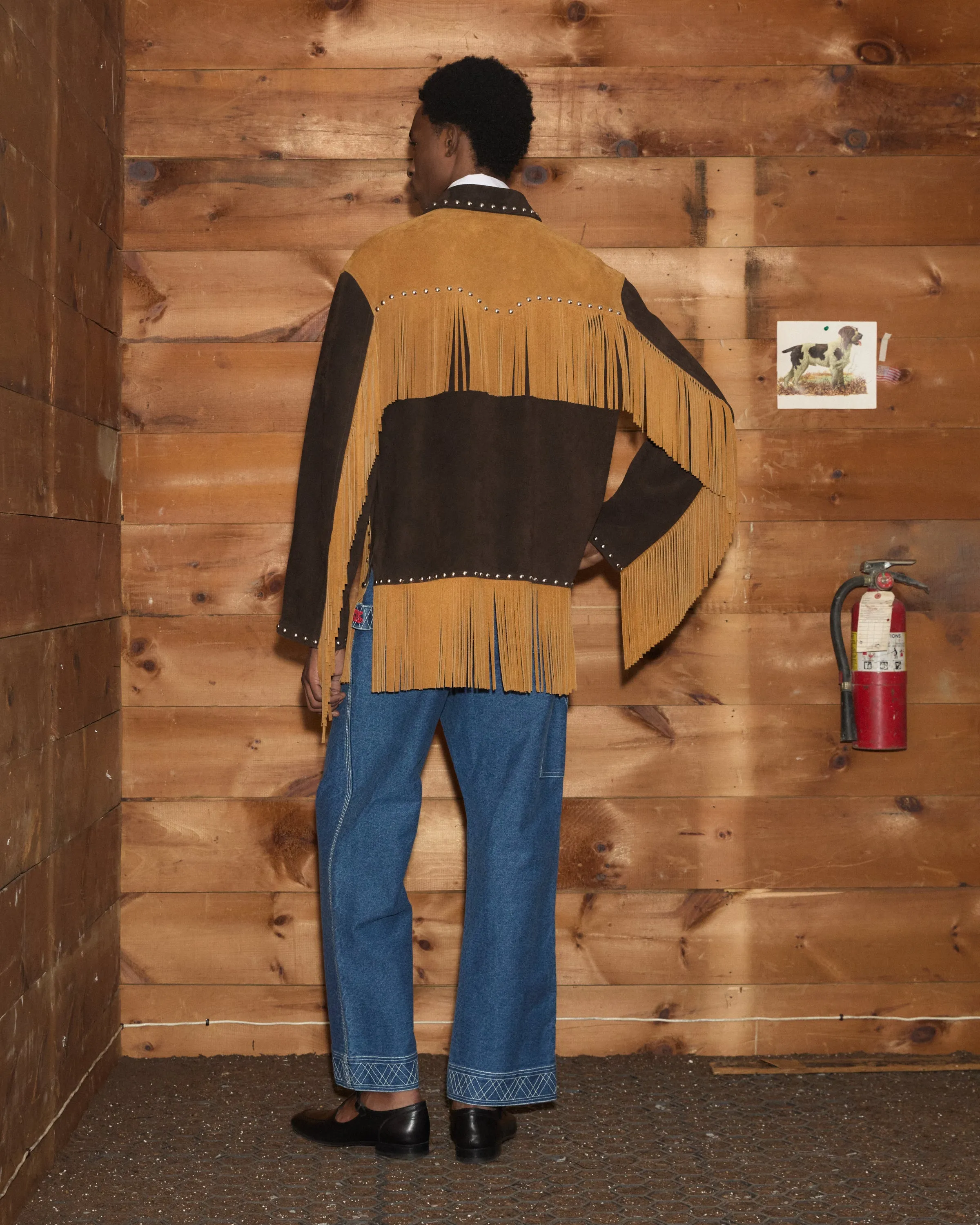 Studded Appalachian Jacket - Brown/Tan sold by BODE product image thumbnail 4