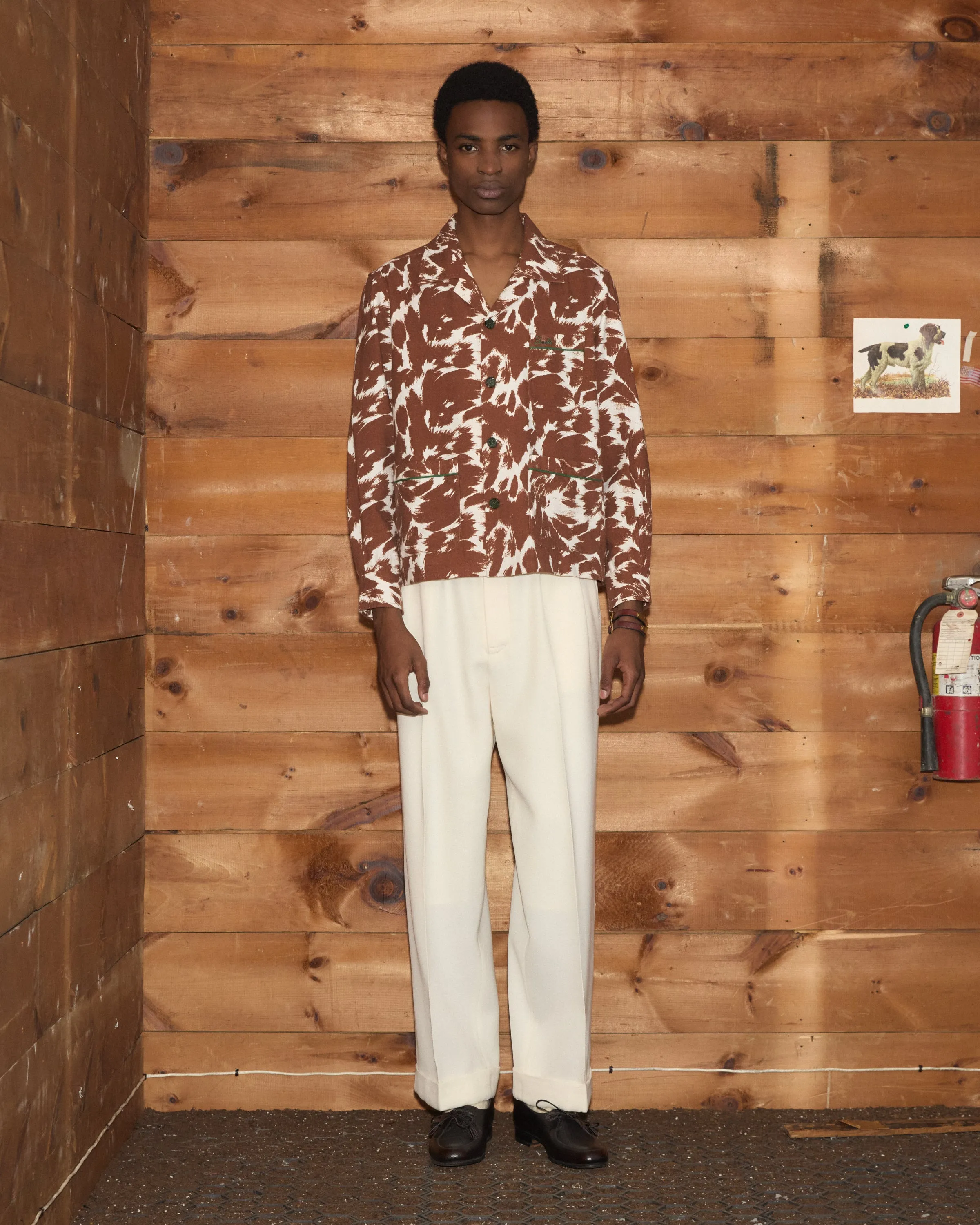 Flannel Cow Print Long Sleeve Shirt sold by BODE product image thumbnail 4