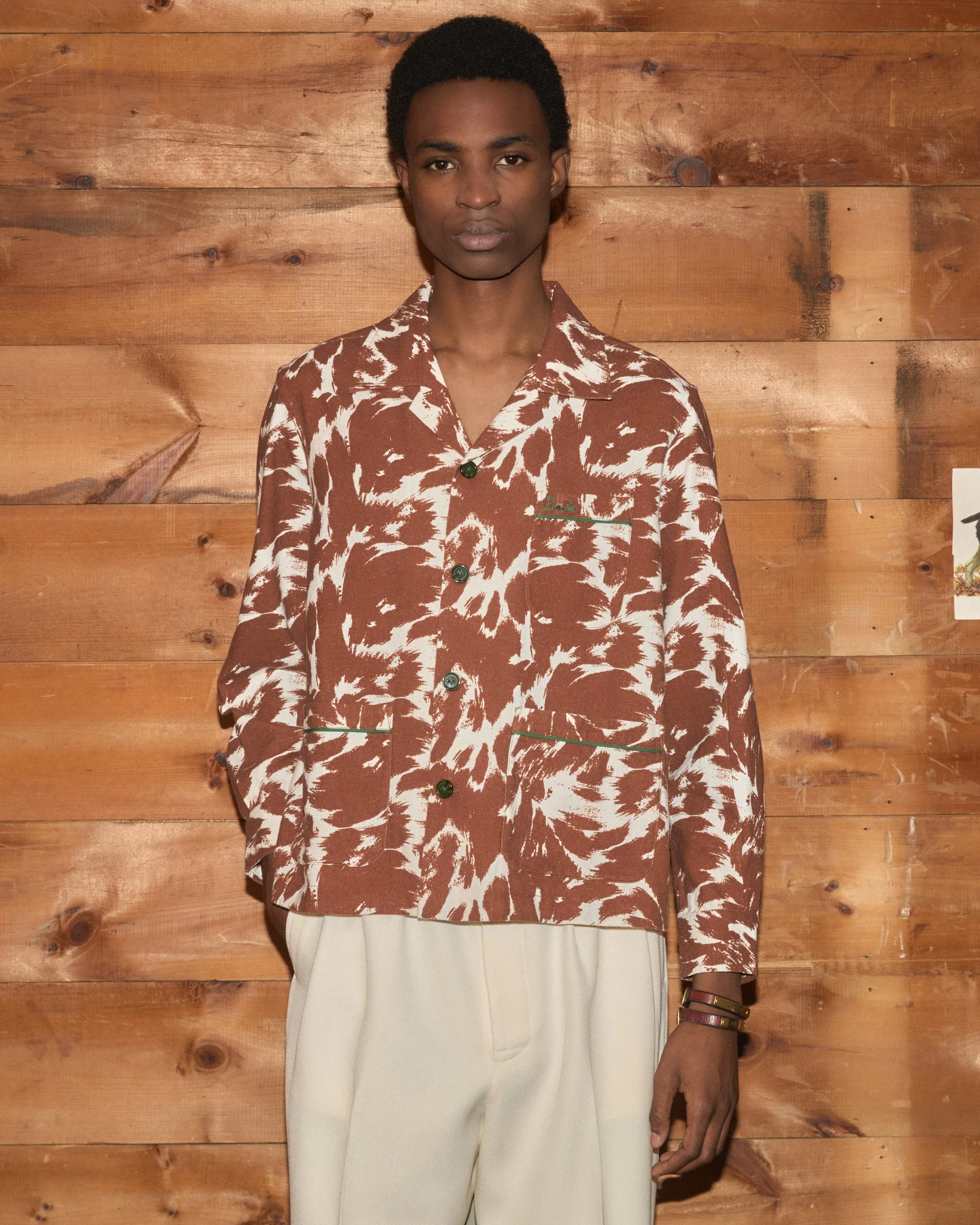 Flannel Cow Print Long Sleeve Shirt sold by BODE product image thumbnail 3