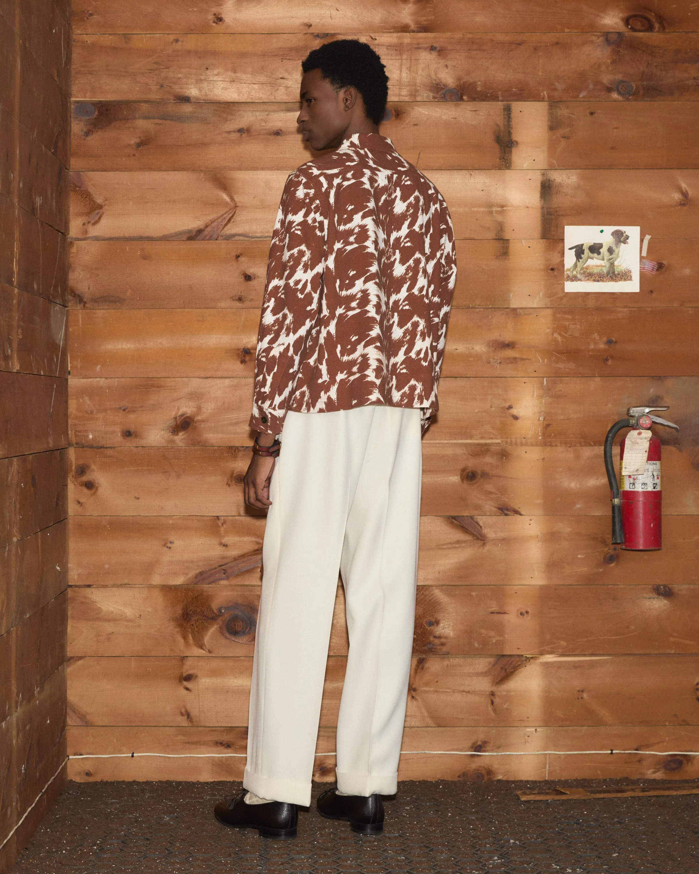 Flannel Cow Print Long Sleeve Shirt sold by BODE product image thumbnail 5