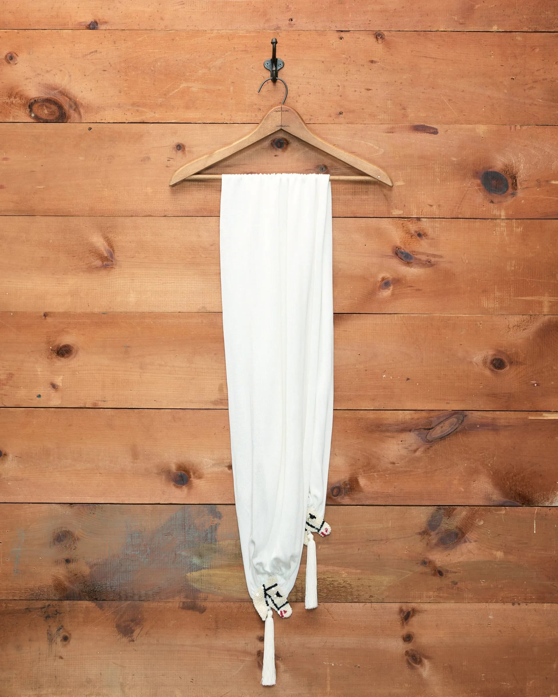 Sequin Pony Scarf - Cream sold by BODE product image thumbnail 2