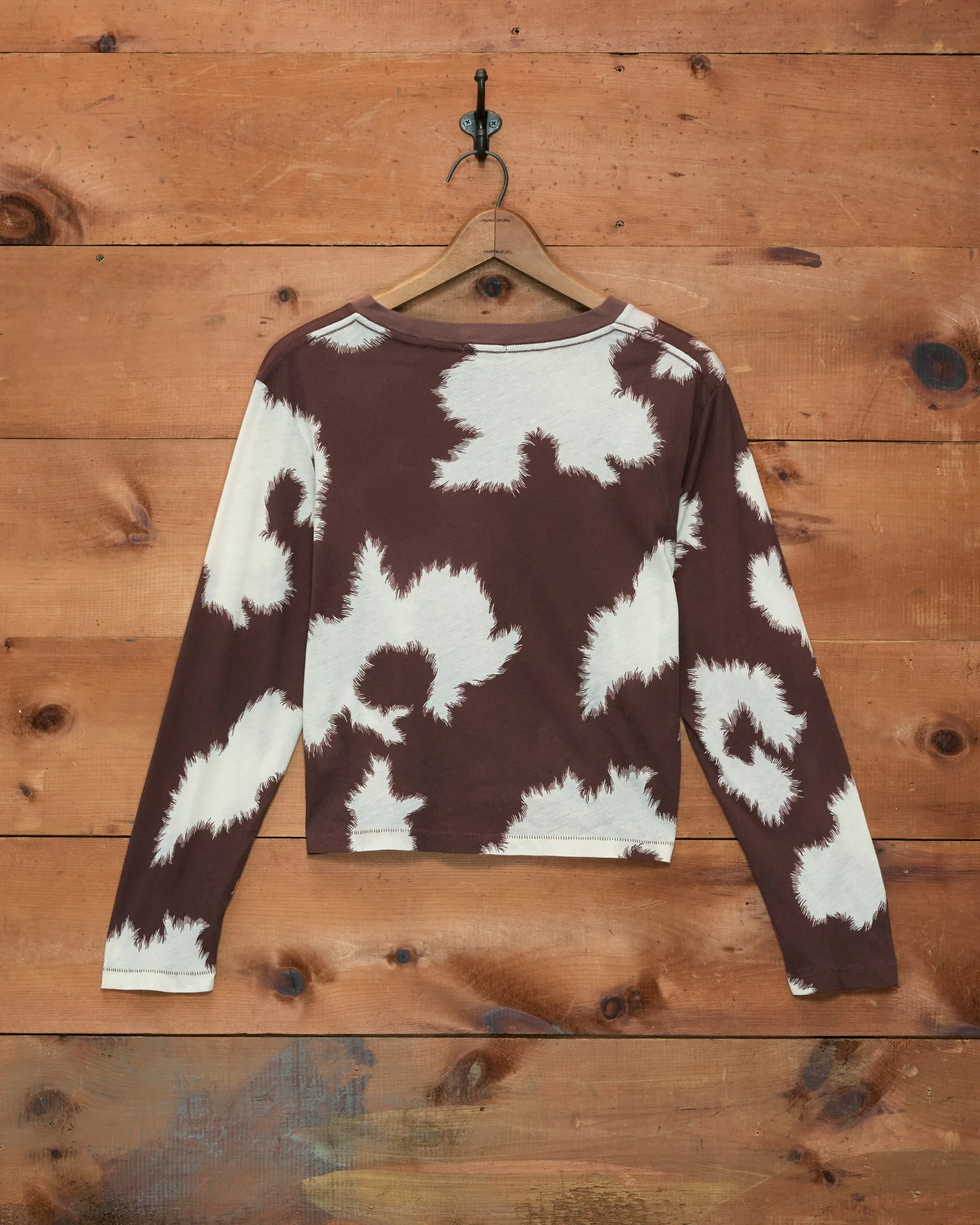 Featherweight Cow Print Long Sleeve Tee sold by BODE product image thumbnail 2